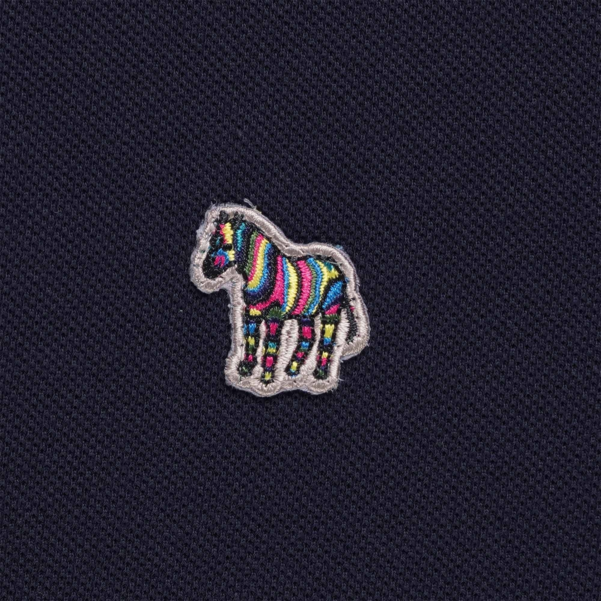 Paul Smith Cotton-Piqu  Zebra Polo Shirt - Dark Navy