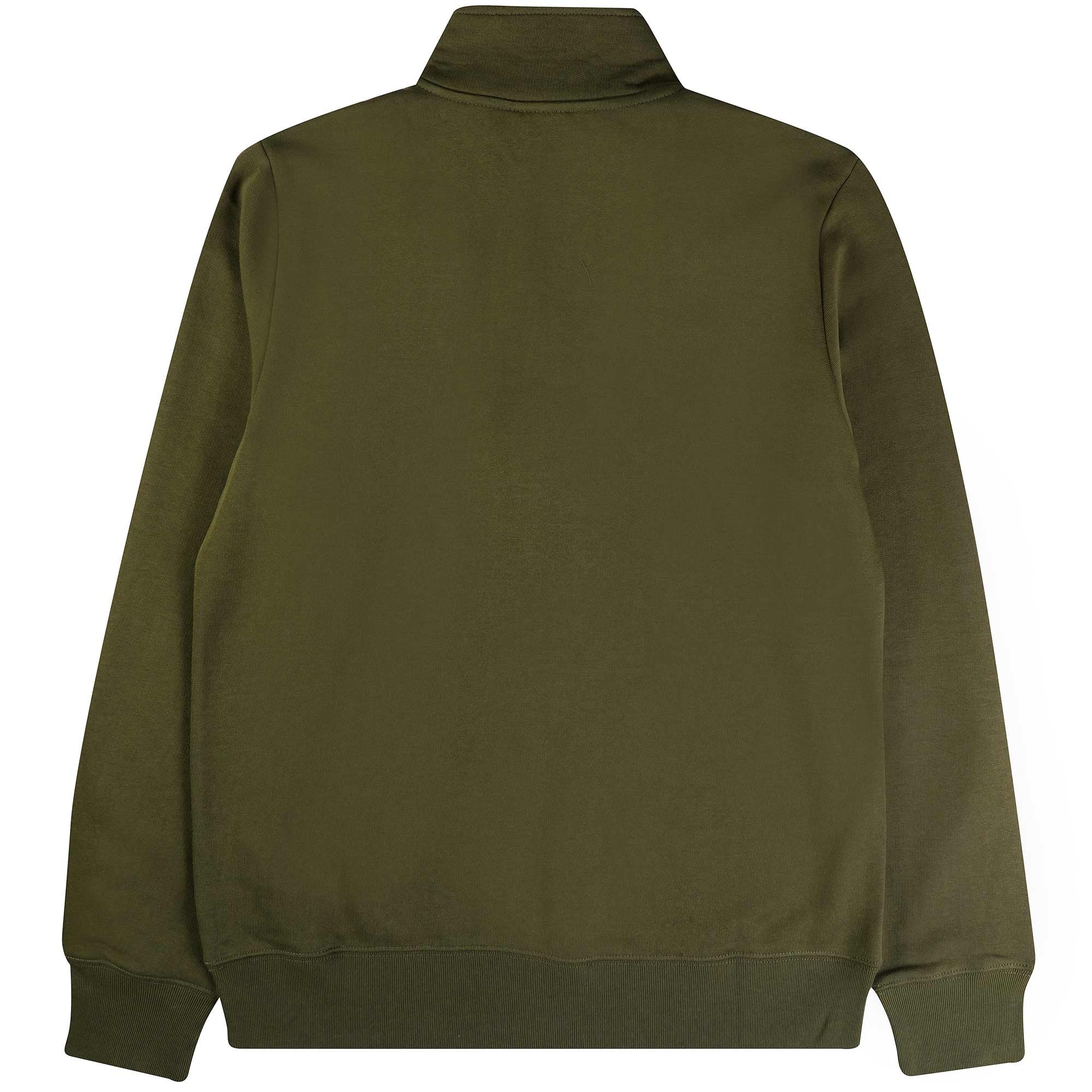 Paul Smith Zebra Logo Zip-Neck Sweatshirt - Military Green
