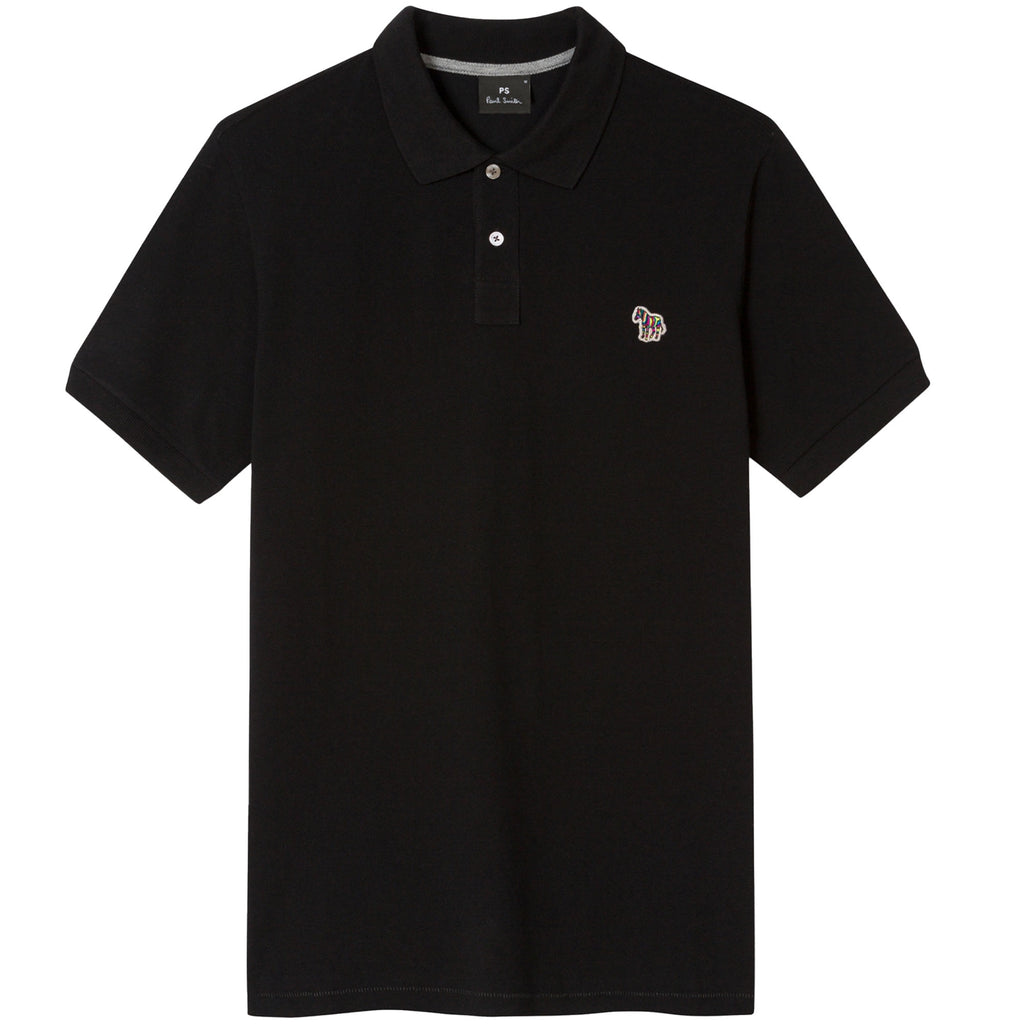 Paul Smith Cotton-Piqu  Zebra Polo Shirt - Black