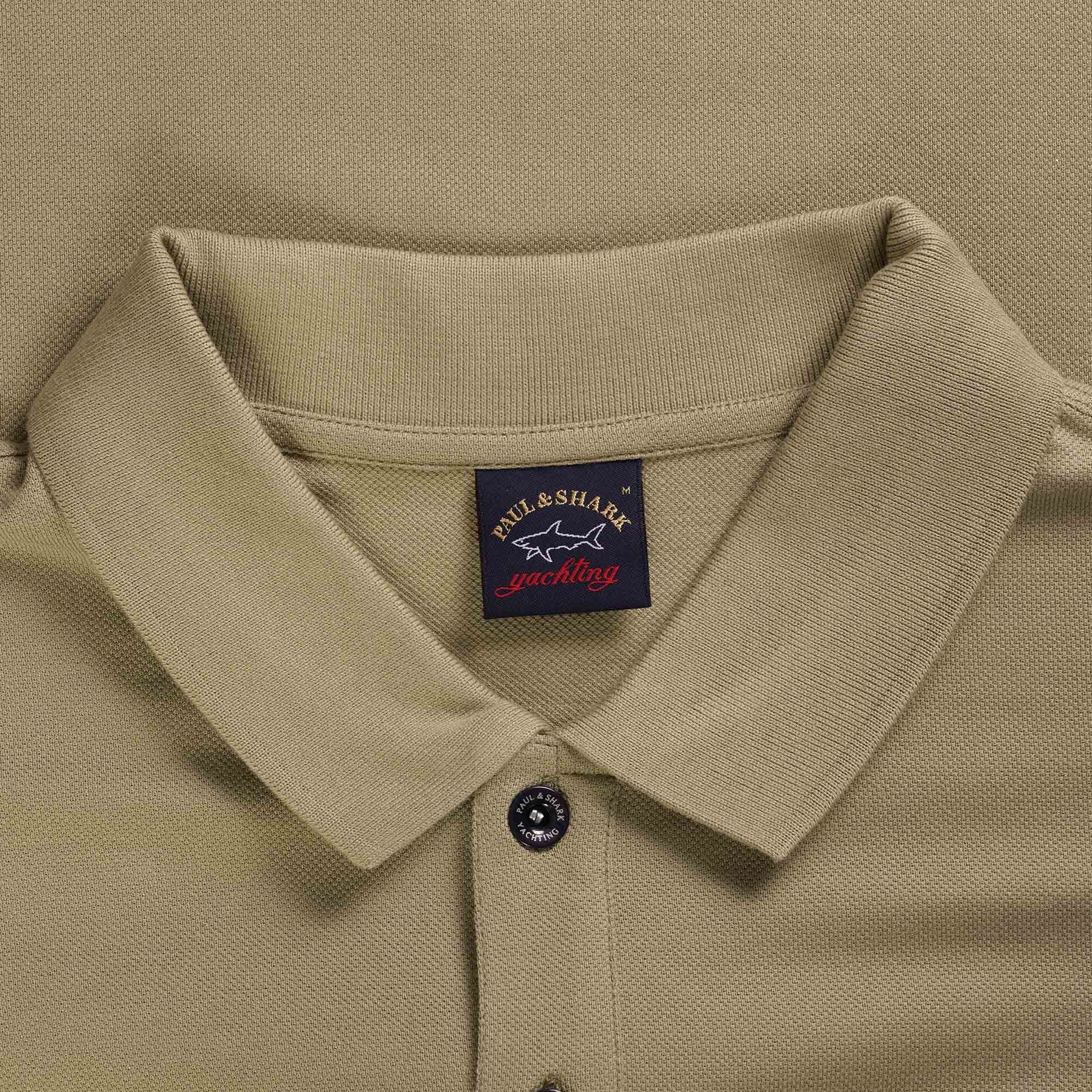 Paul and Shark Short Sleeve Polo Shirt - Beige
