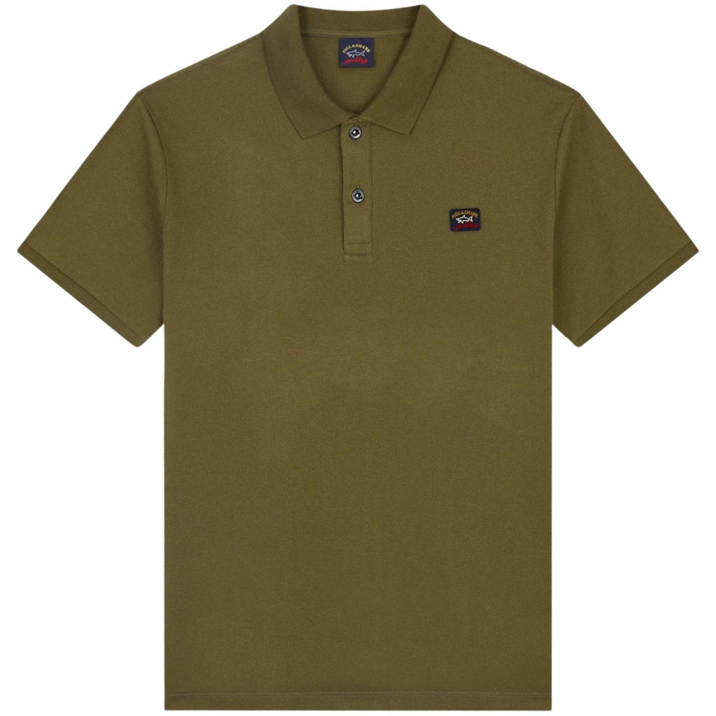 Paul and Shark Short Sleeve Polo Shirt - Khaki