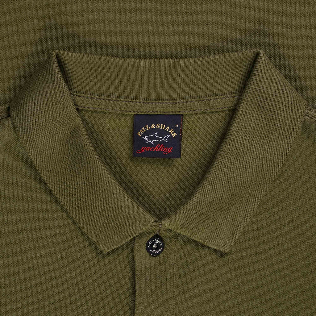 Paul and Shark Short Sleeve Polo Shirt - Khaki