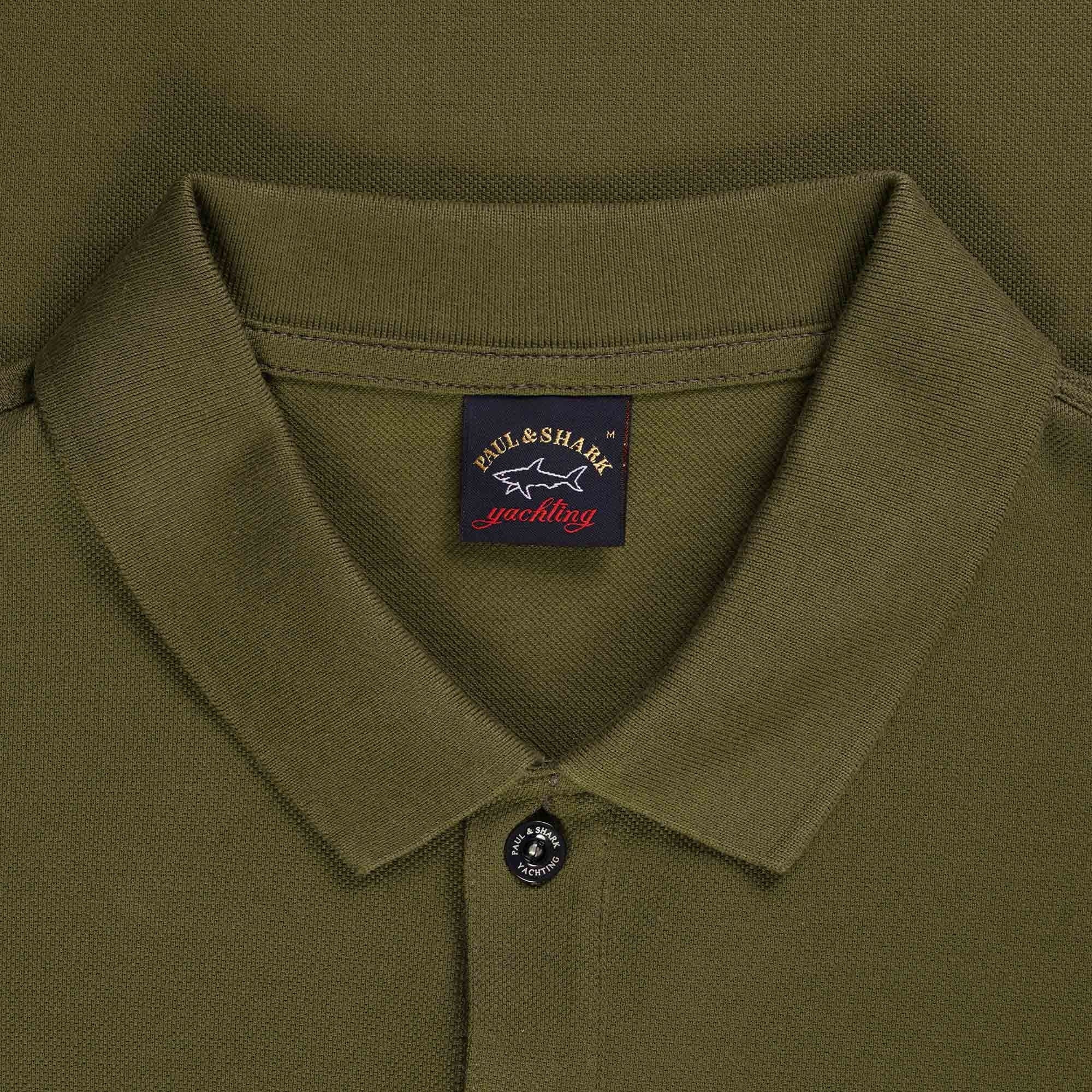 Paul and Shark Short Sleeve Polo Shirt - Khaki