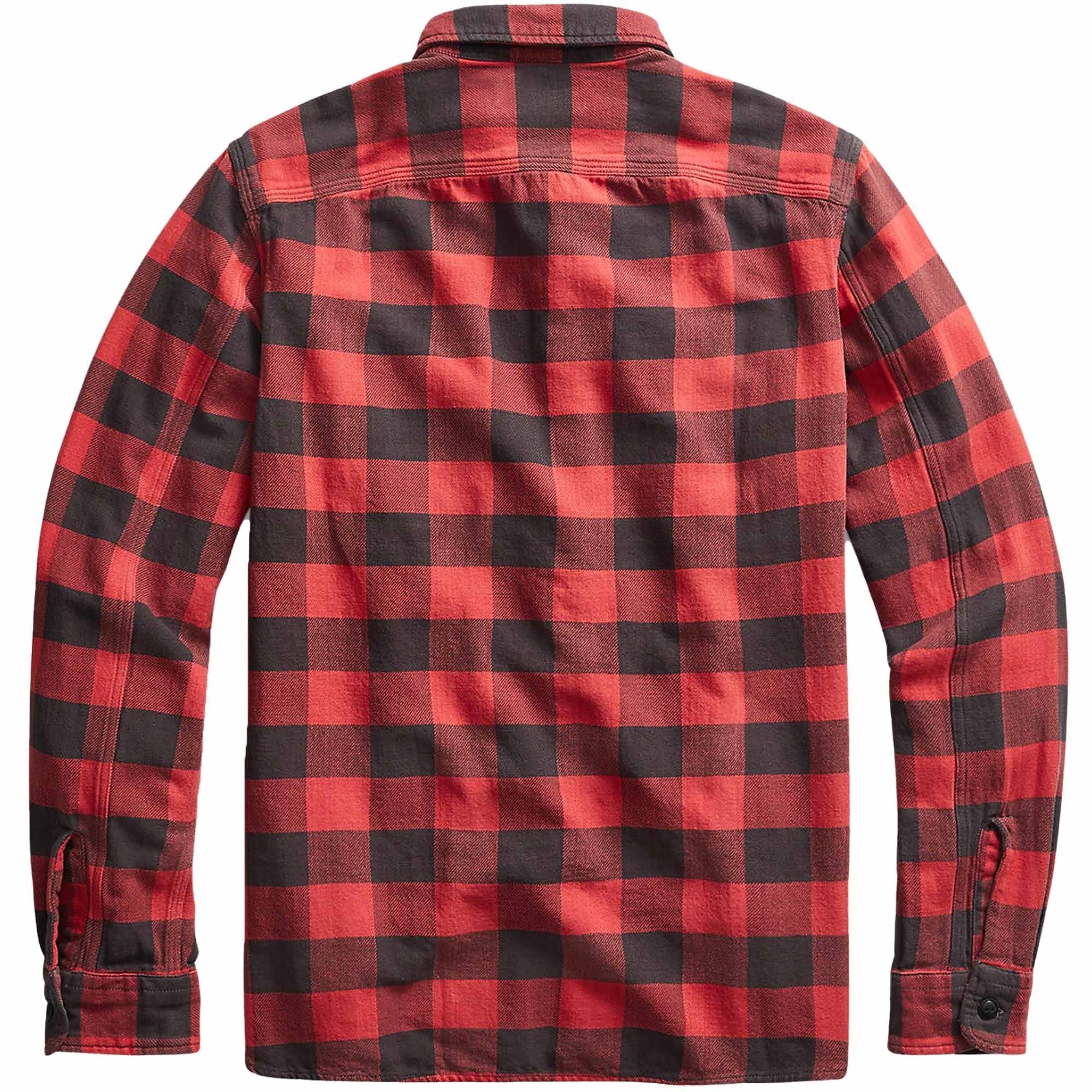 RRL by Ralph Lauren Plaid Twill Work Shirt - Red Check – Stuarts