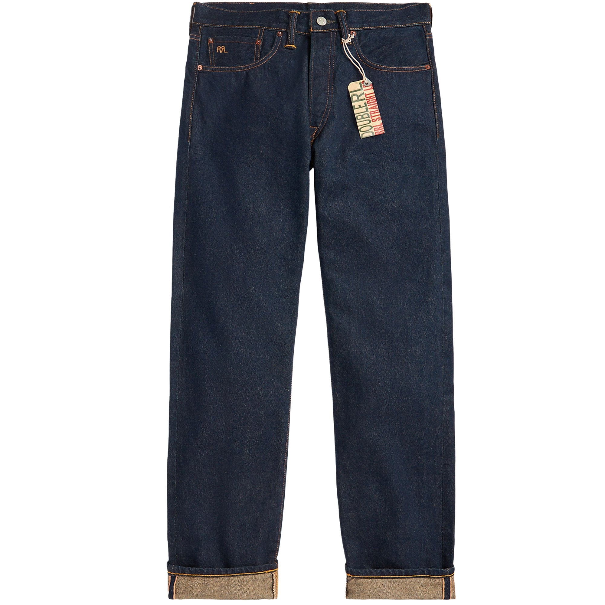 Straight Fit Once-Washed Selvedge Jean - Denim