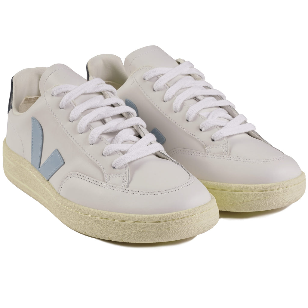 Veja Womens V-12 Leather - White Steel
