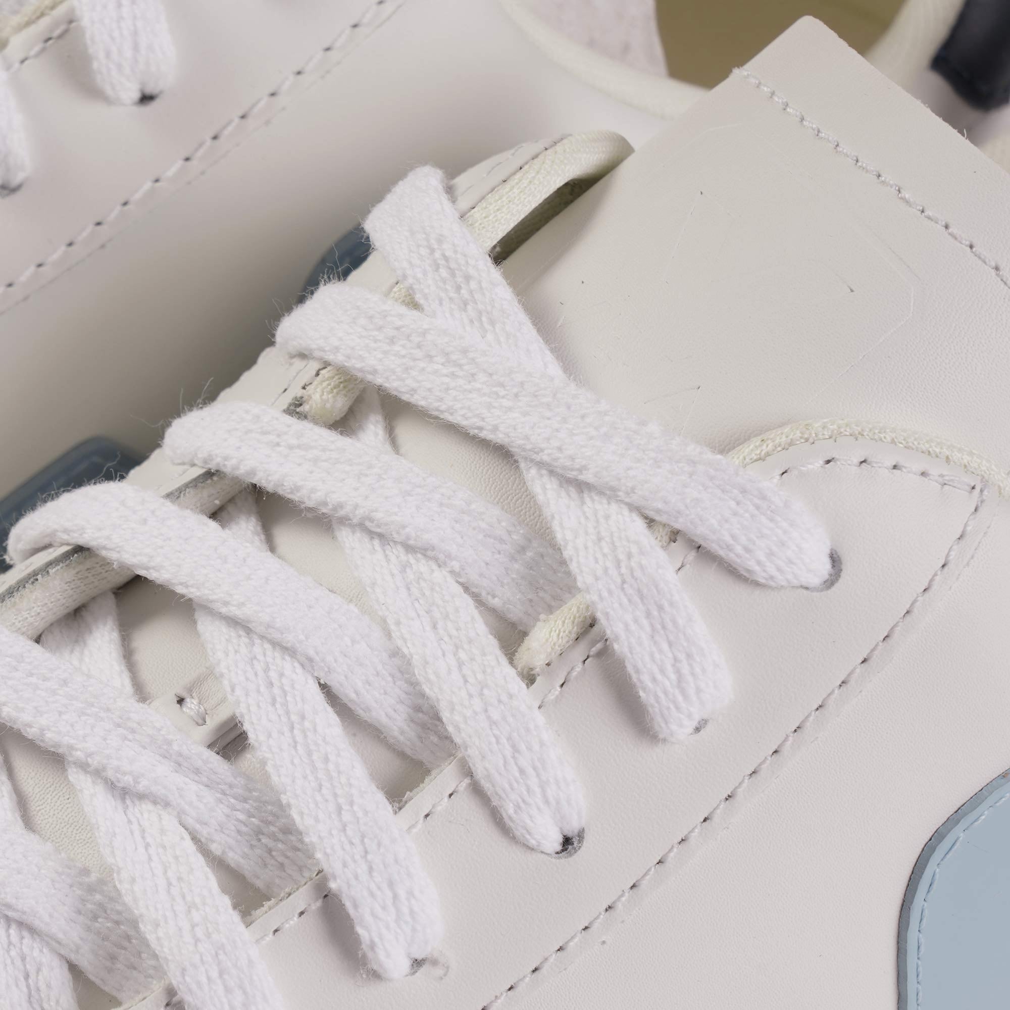 Veja Womens V-12 Leather - White Steel