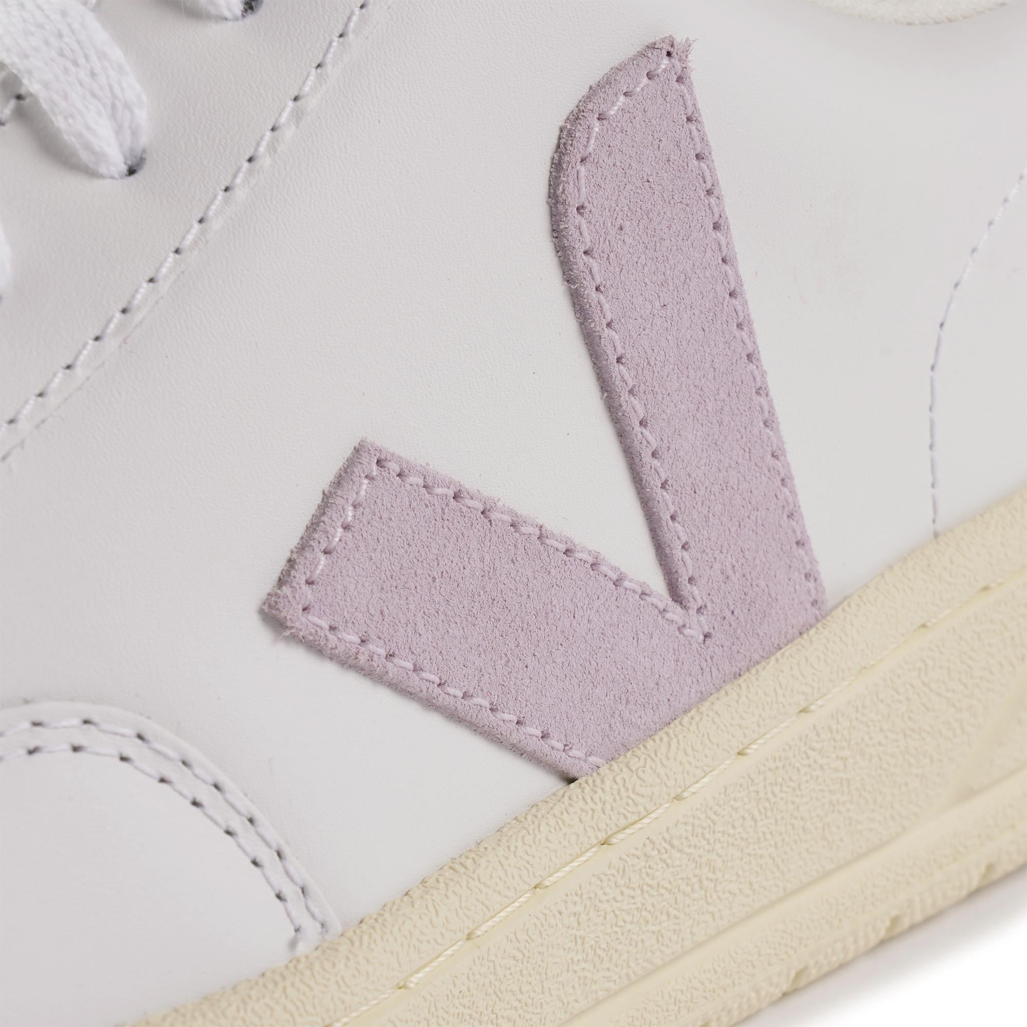 Veja Womens V-12 Leather - White & Parme