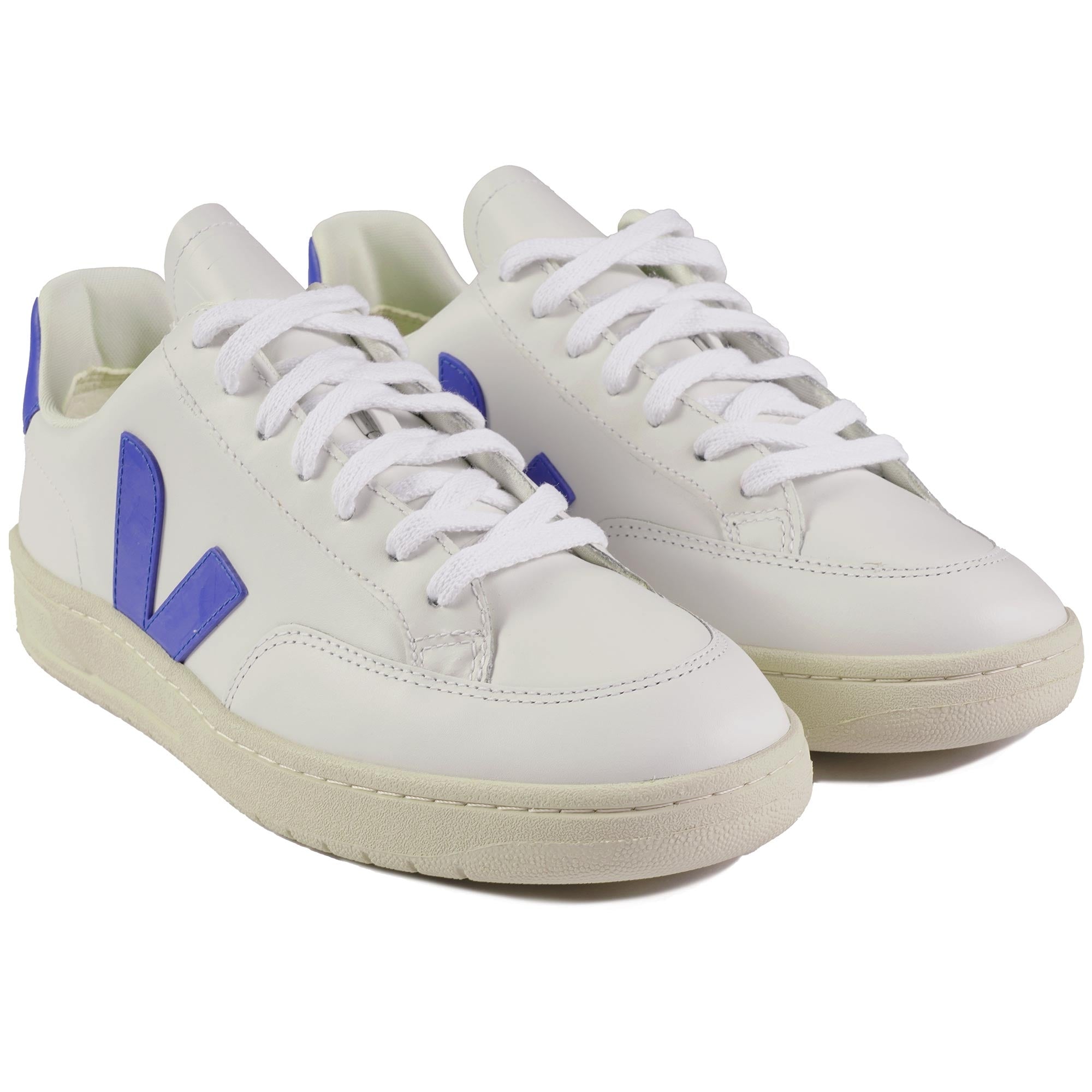 Veja V-12 Leather - White & Paros
