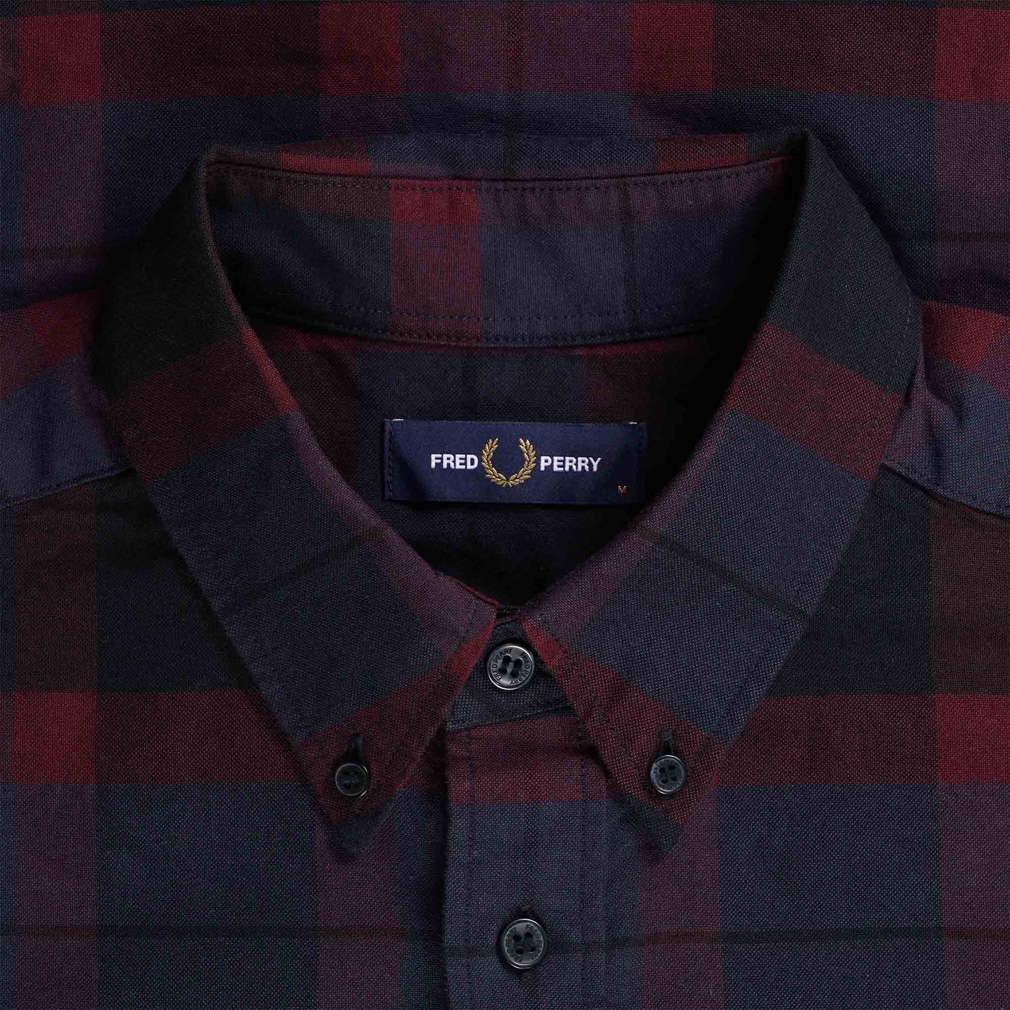 Fred Perry Tartan Shirt - Oxblood