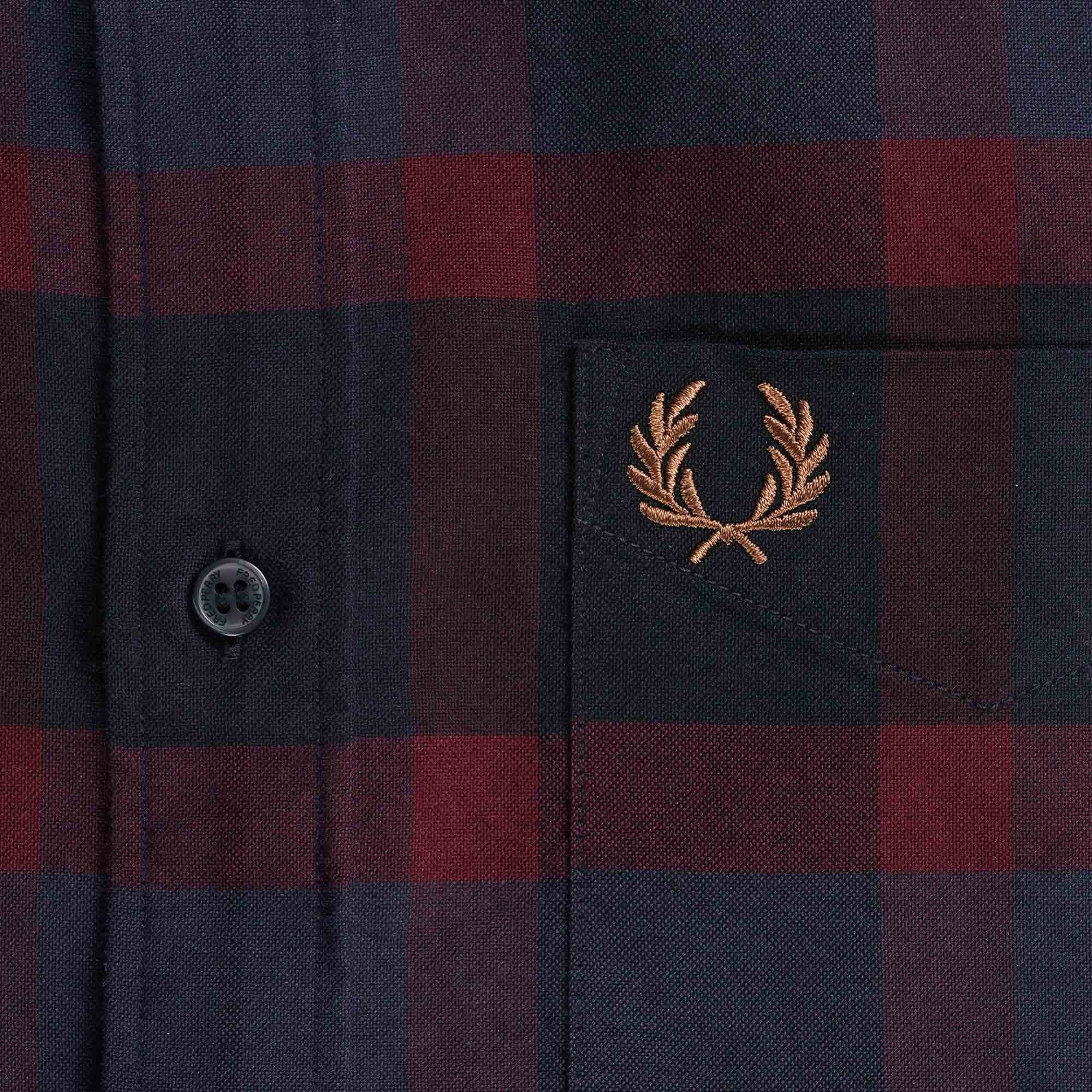 Fred Perry Tartan Shirt - Oxblood