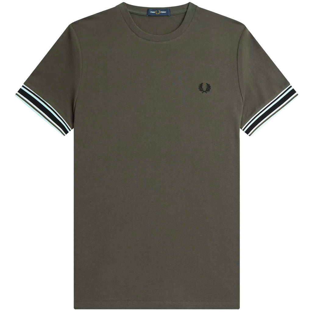 Fred Perry Bold Tipped Piqu  T-Shirt - Field Green