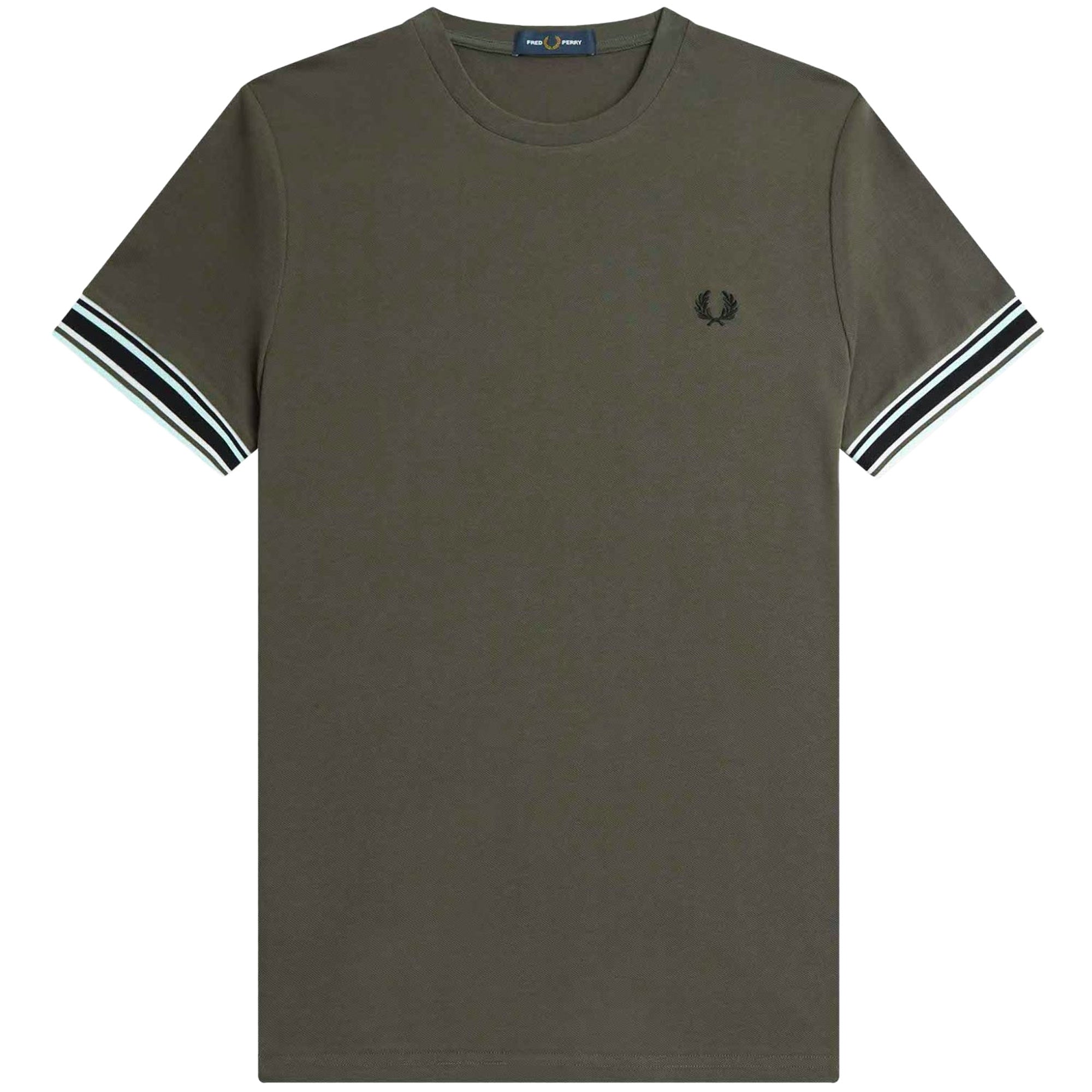 Fred Perry Bold Tipped Piqu  T-Shirt - Field Green