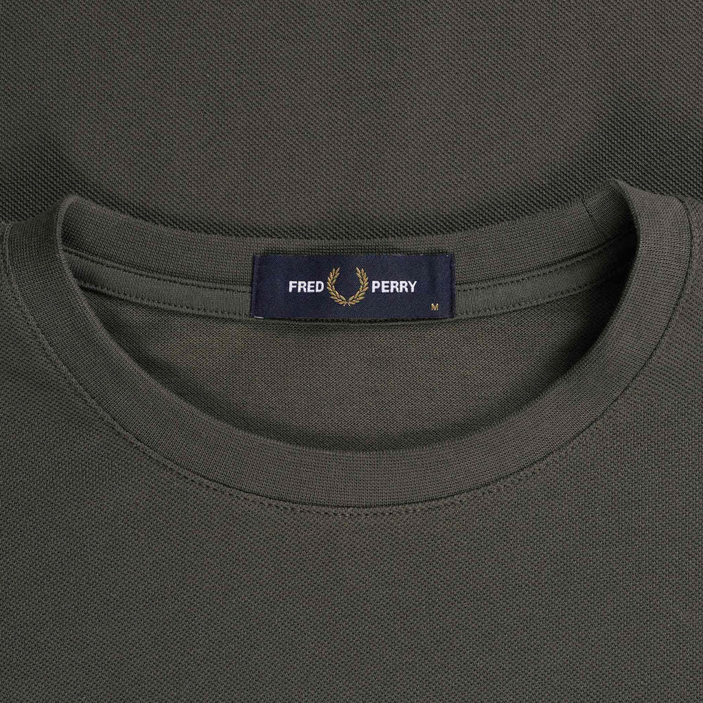 Fred Perry Bold Tipped Piqu  T-Shirt - Field Green