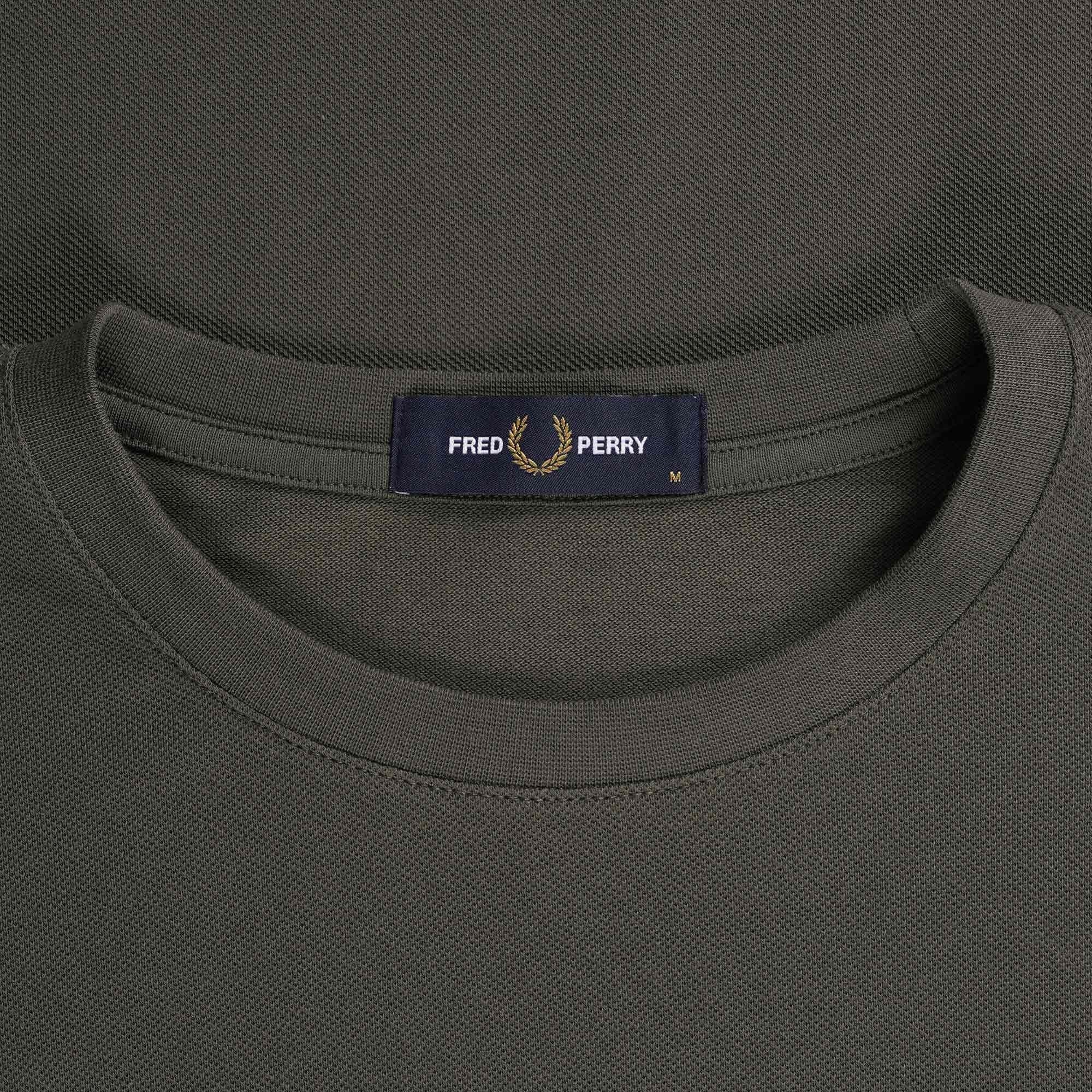 Fred Perry Bold Tipped Piqu  T-Shirt - Field Green