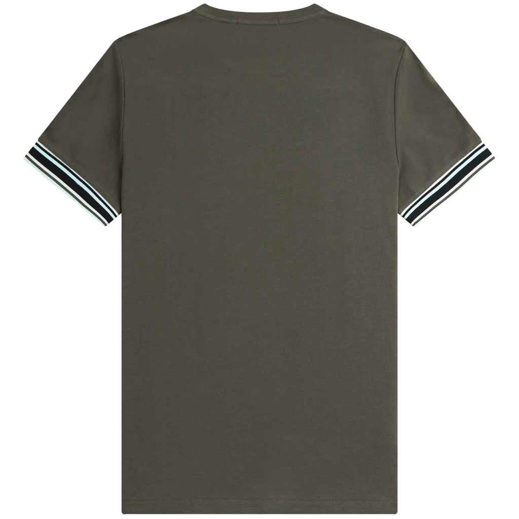Fred Perry Bold Tipped Piqu  T-Shirt - Field Green