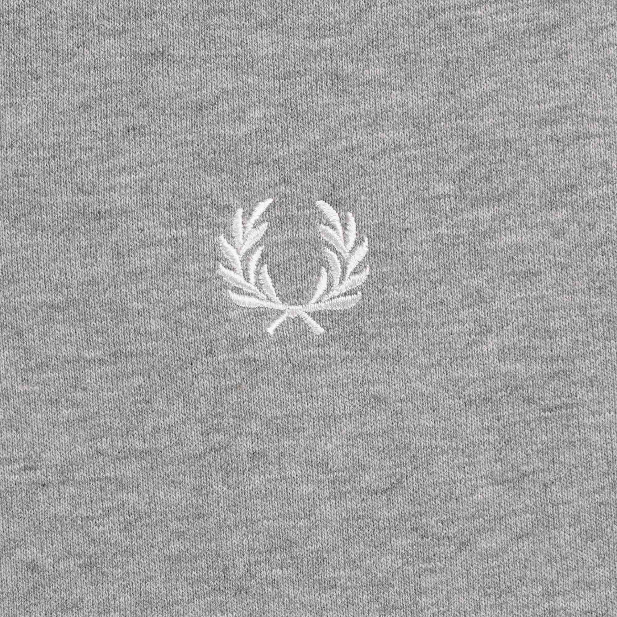 Fred Perry Half Zip Sweatshirt - Steel Marl