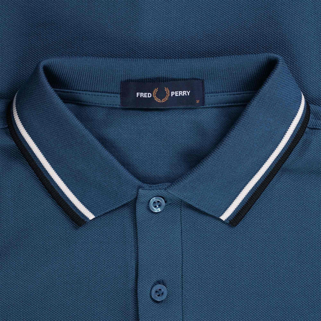 Fred Perry M3636 Long Sleeve Polo Shirt - Midnight Blue