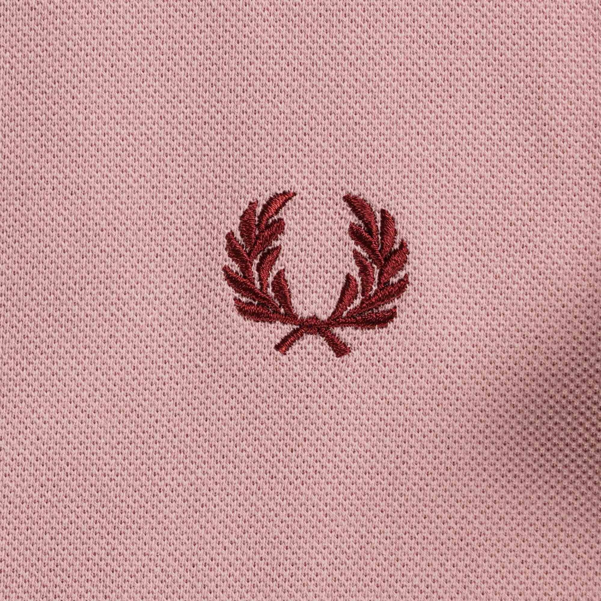 Fred Perry M3600 Twin Tipped Polo Shirt - Dusty Rose