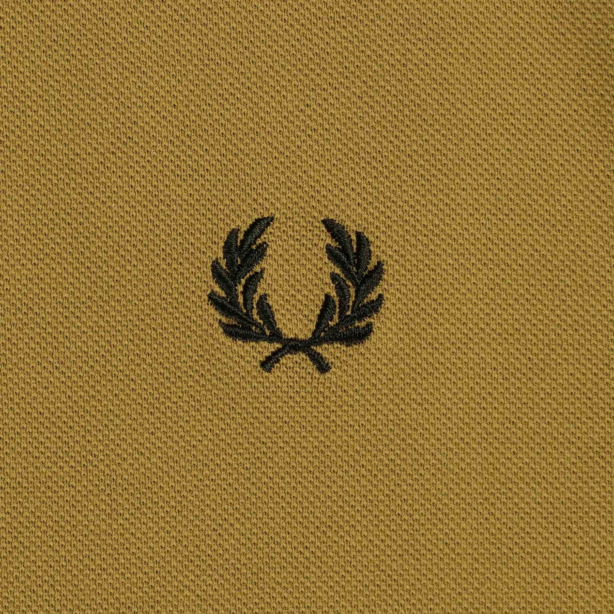 Fred Perry M3600 Twin Tipped Polo Shirt - Dark Caramel