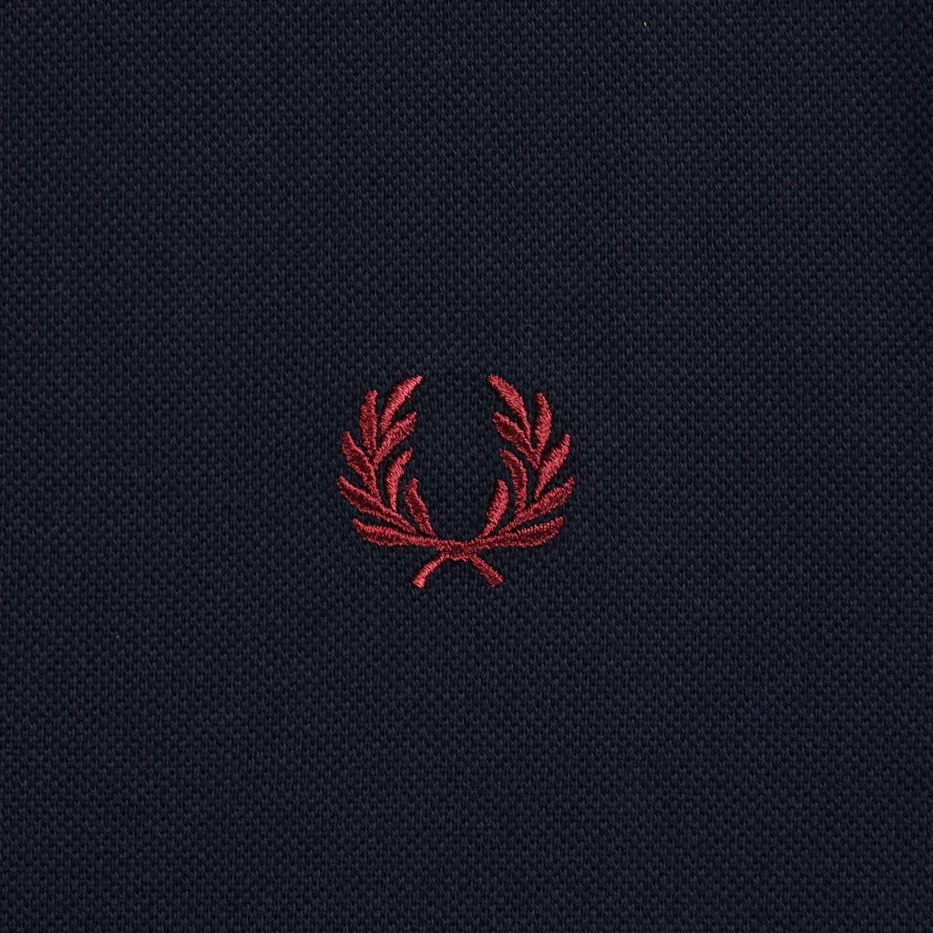 Fred Perry M3600 Twin Tipped Polo Shirt - Navy and Dusty Pink