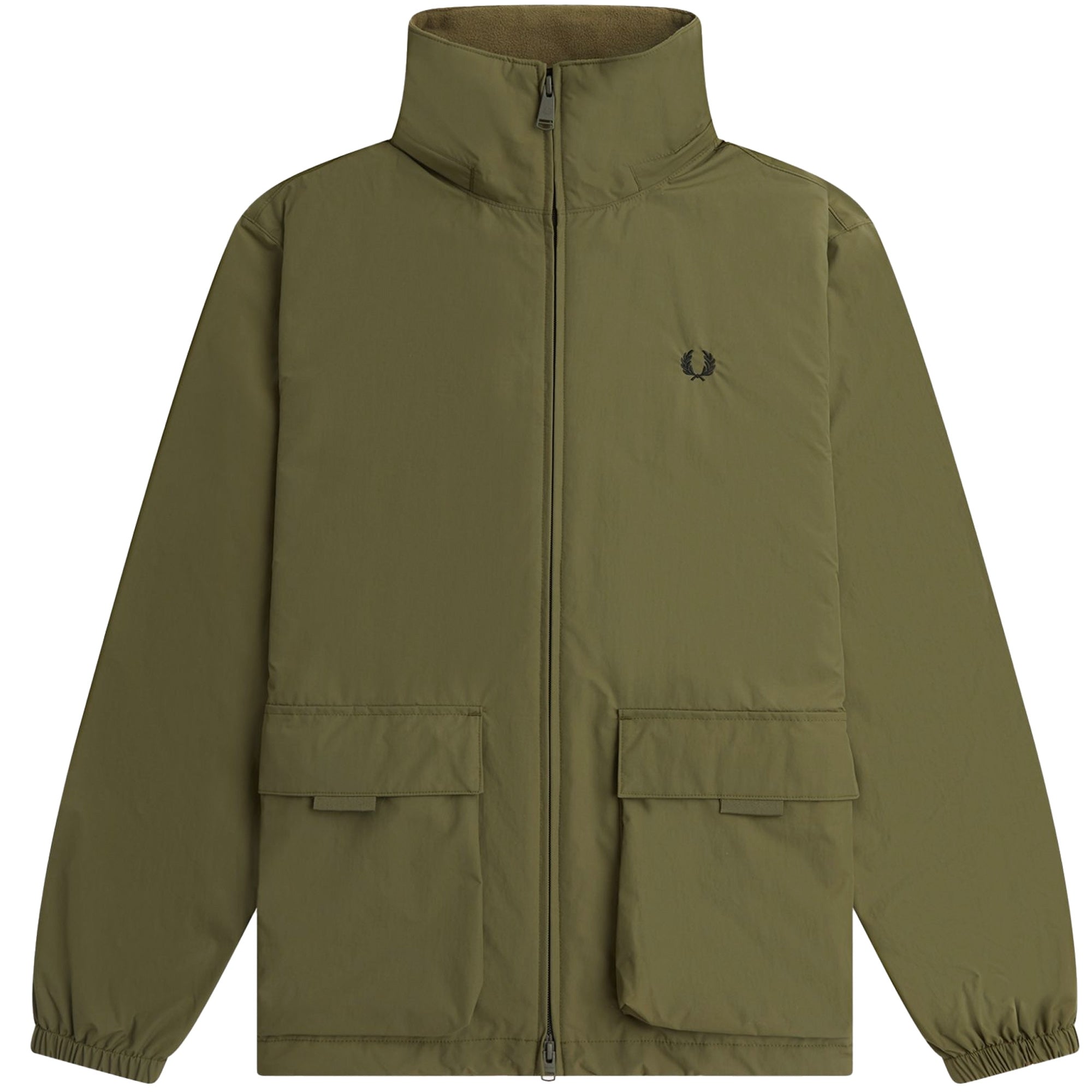 Fred Perry Patch Pocket Zip Through Jacket - Green – Stuarts London