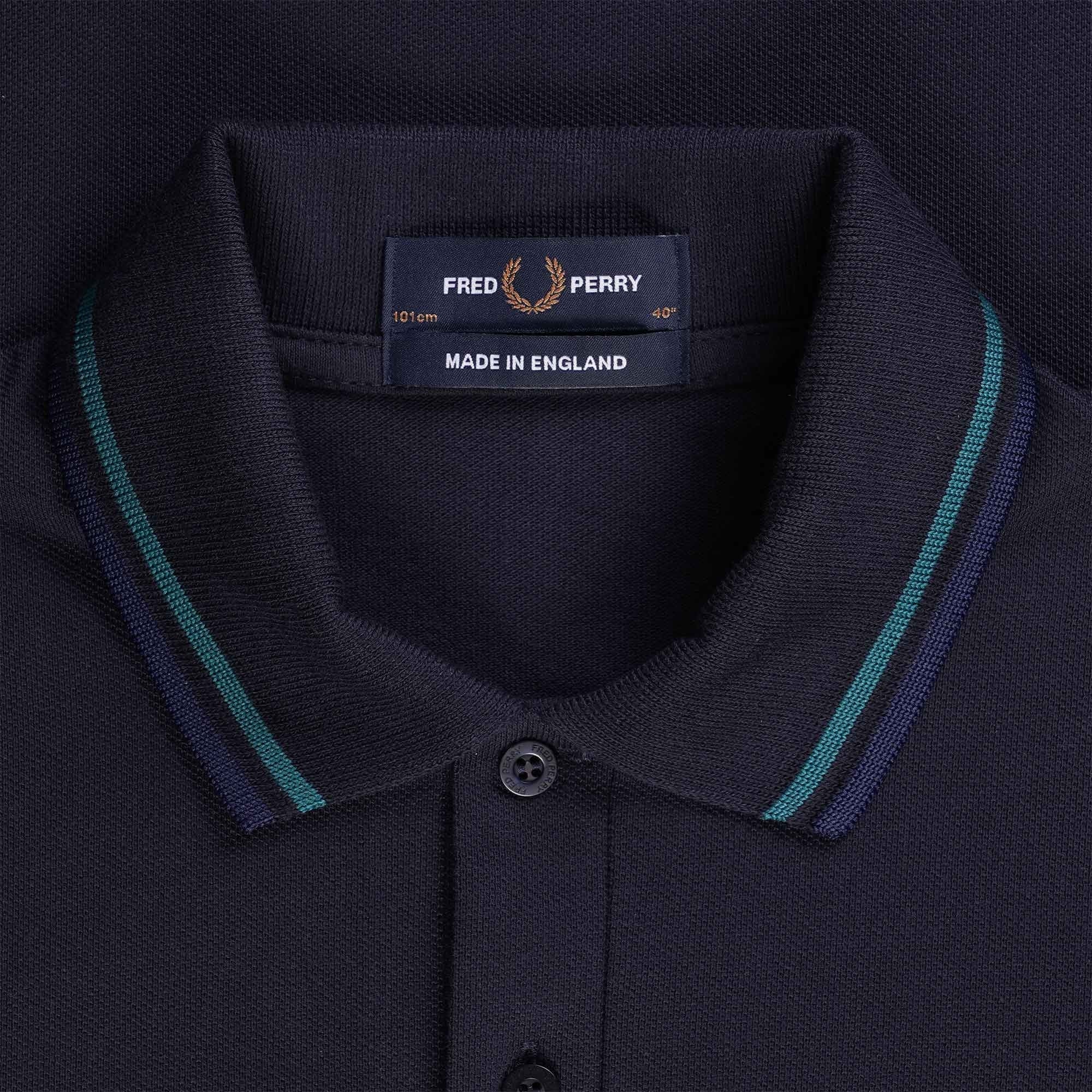 Fred Perry Reissues M12 Twin Tipped Polo Shirt - Navy
