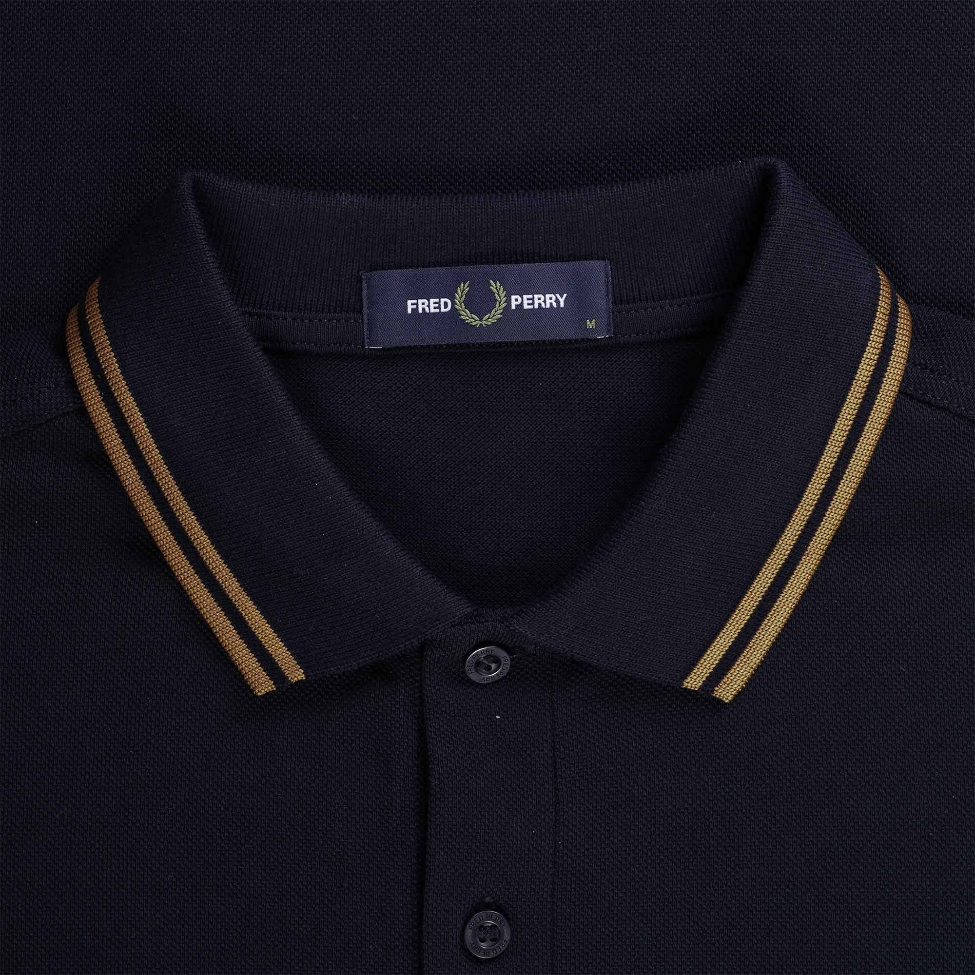 Fred Perry M3600 Twin Tipped Polo Shirt - Navy