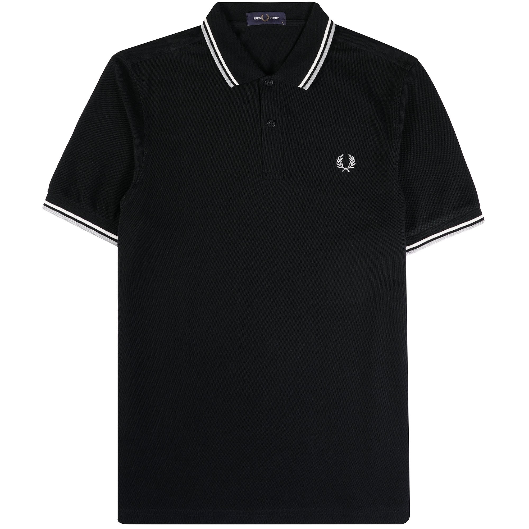 Fred Perry M3600 Twin Tipped Polo Shirt - Black