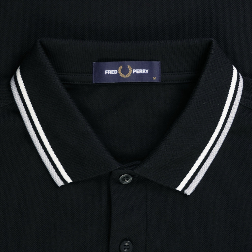 Fred Perry M3600 Twin Tipped Polo Shirt - Black