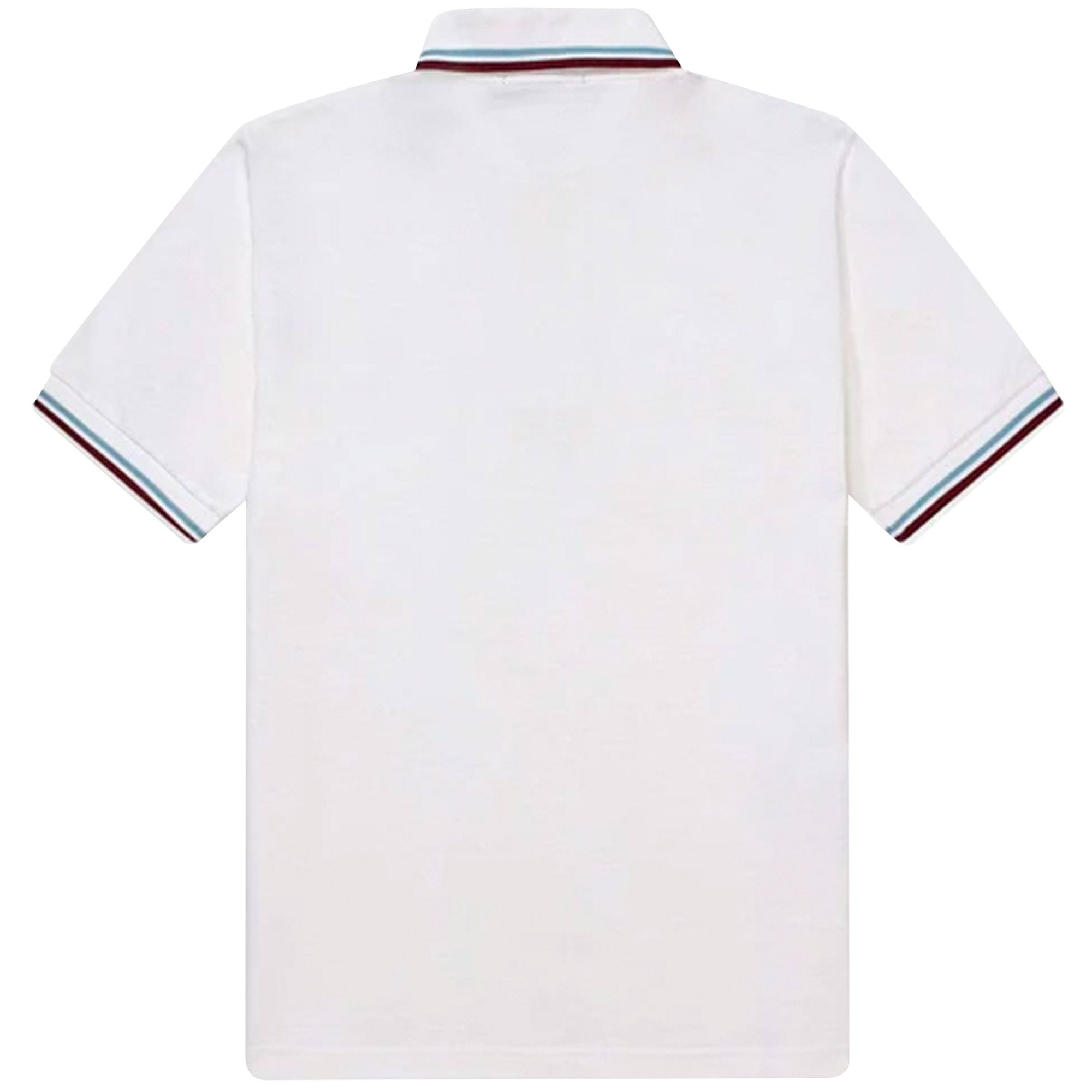Fred Perry M12 Twin Tipped Polo Shirt - White/Ice