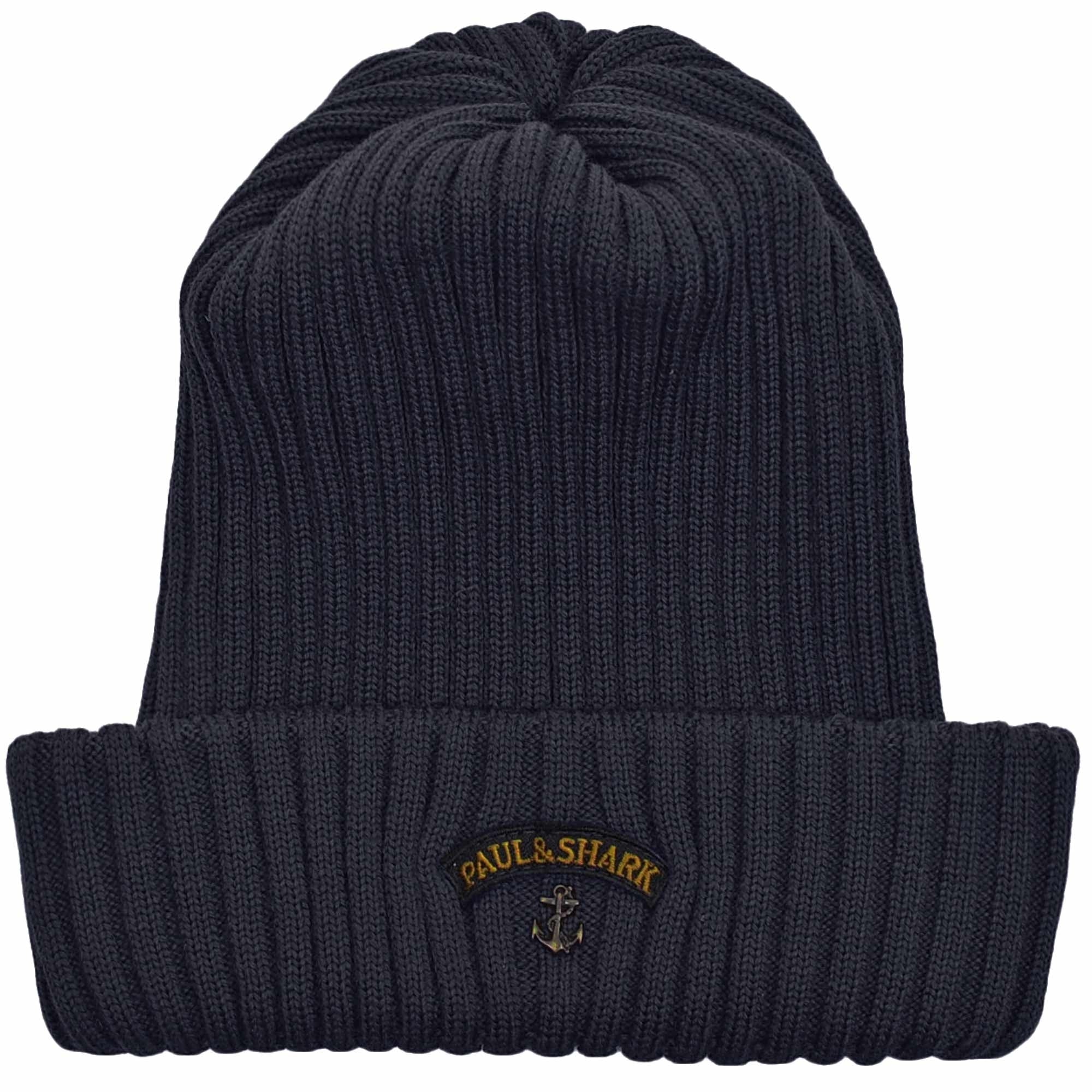 Paul and Shark Anchor Beanie - Navy