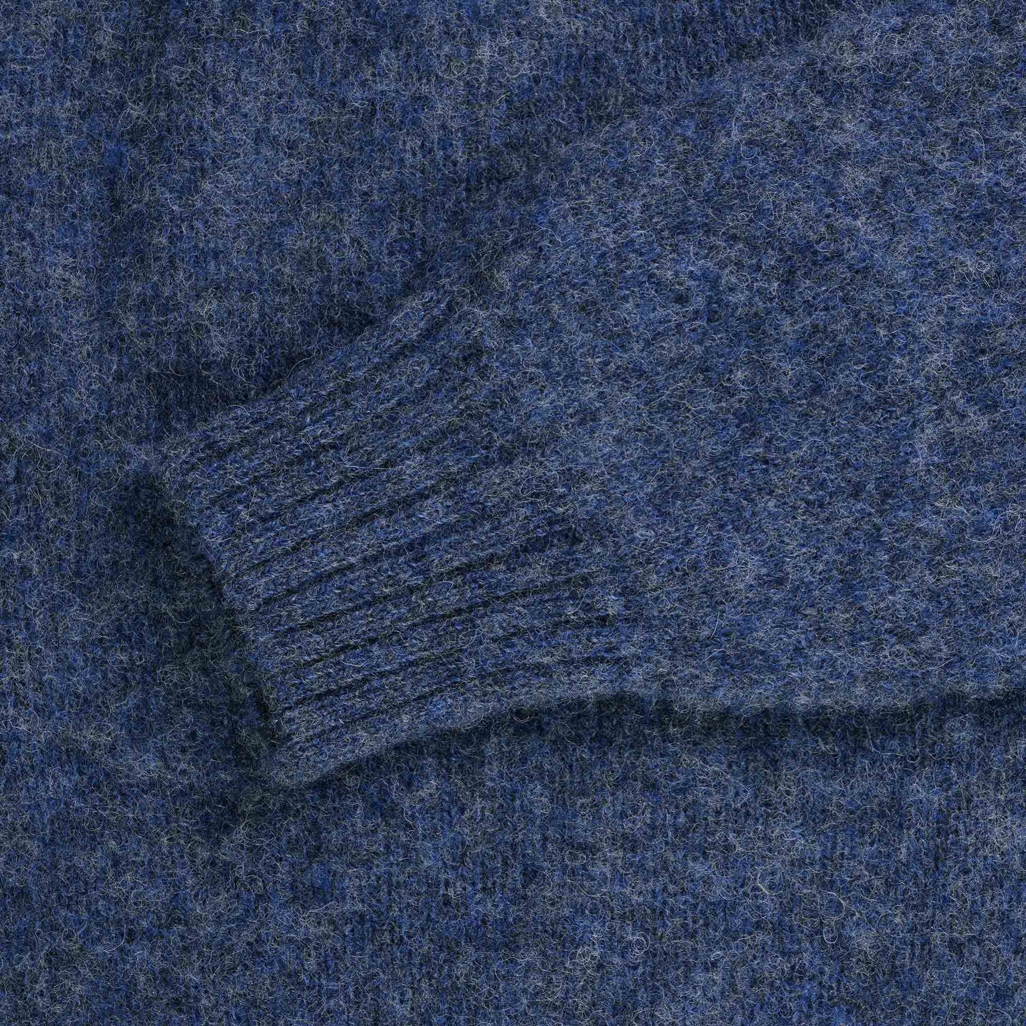 YMC Suedehead Crew Neck Jumper - Blue
