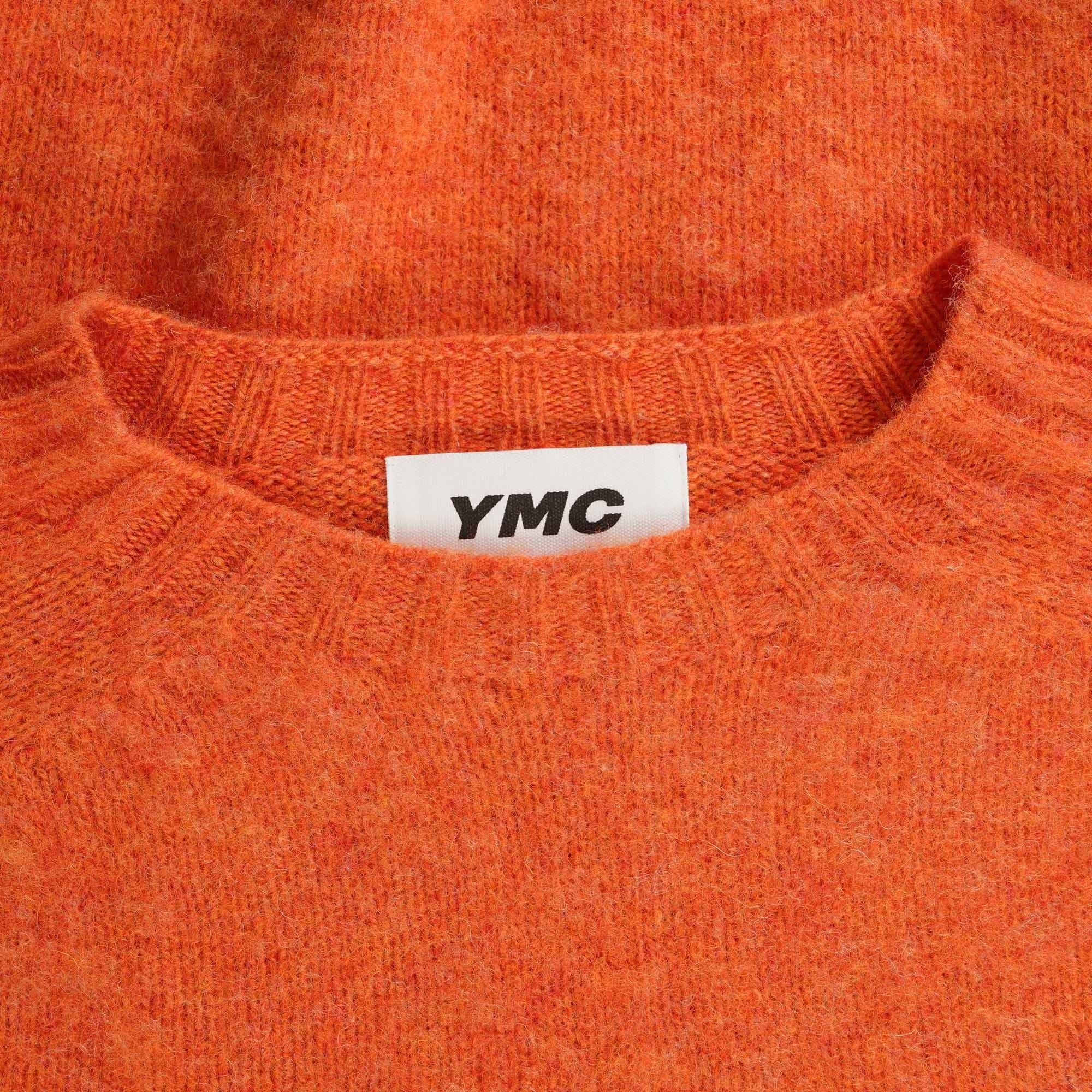 YMC Suedehead Crew Neck Jumper - Orange