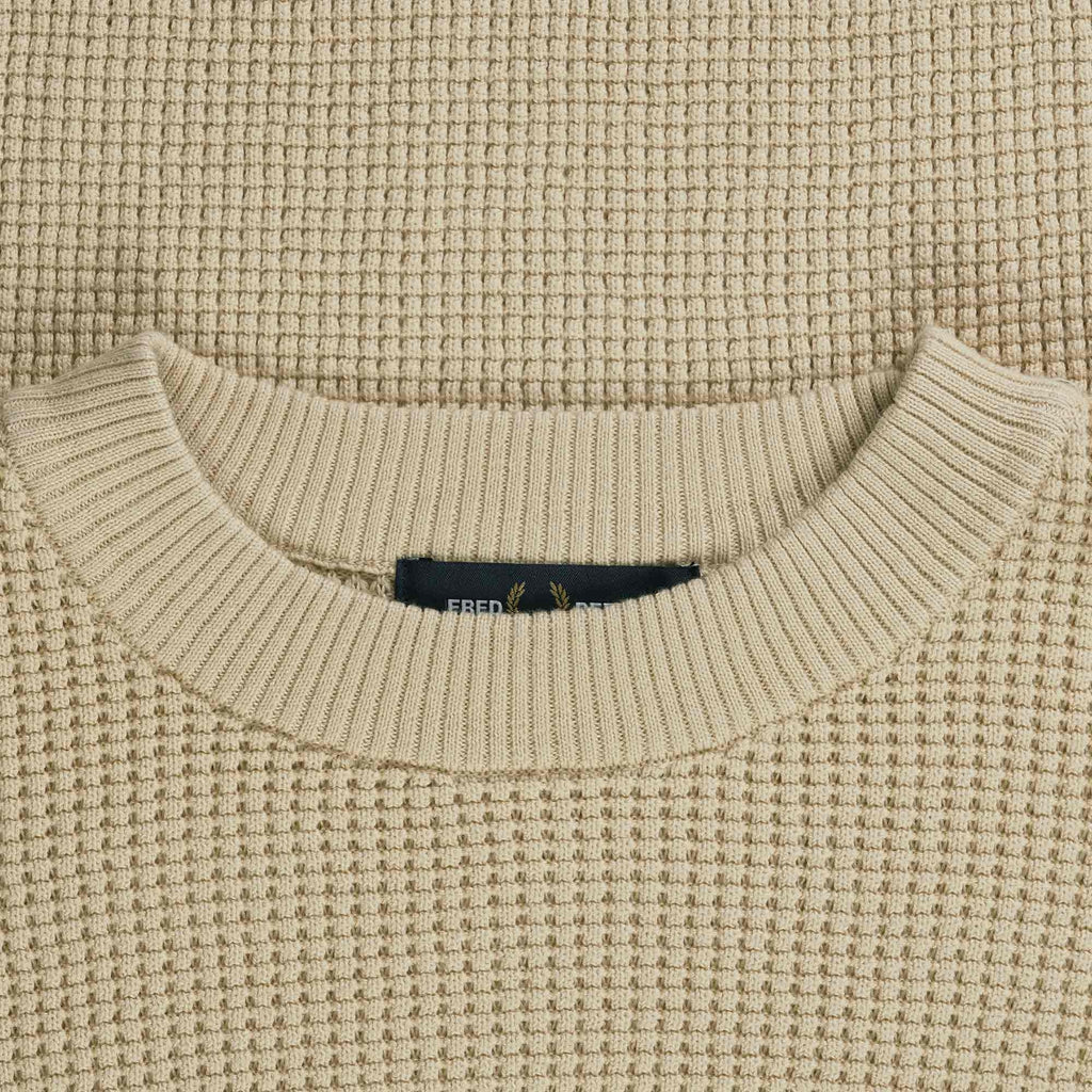 Fred Perry Waffle Jumper - Oatmeal