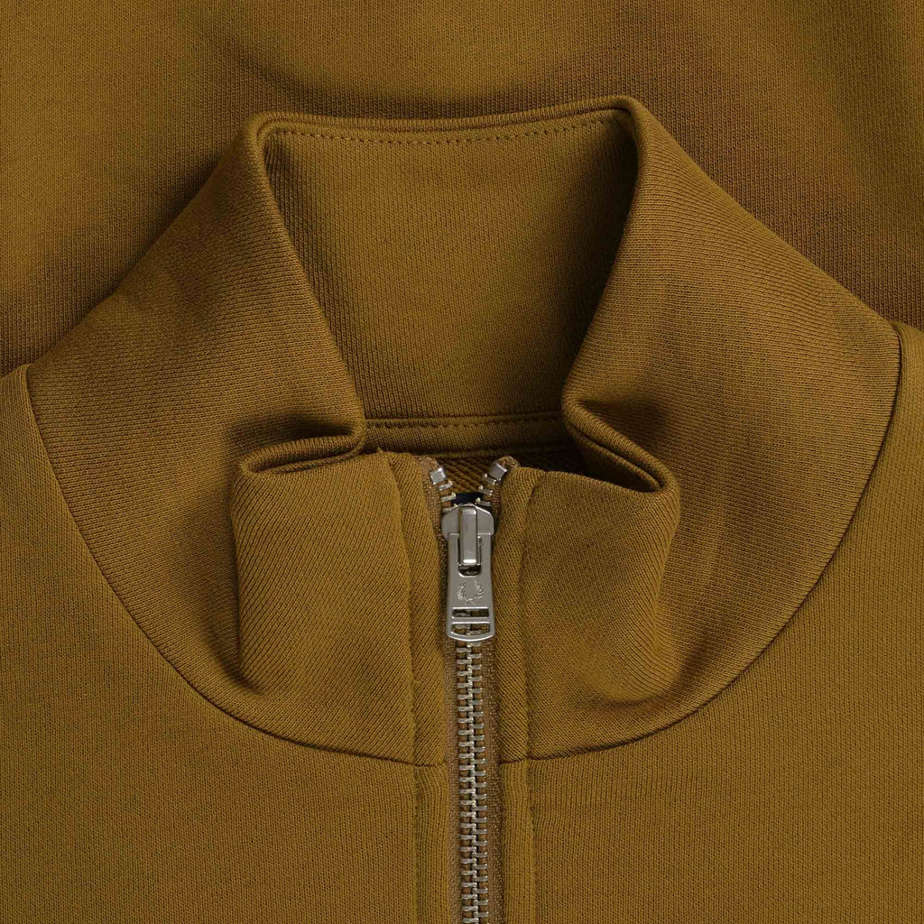 1/2 Zip Track Top - Dark Caramel