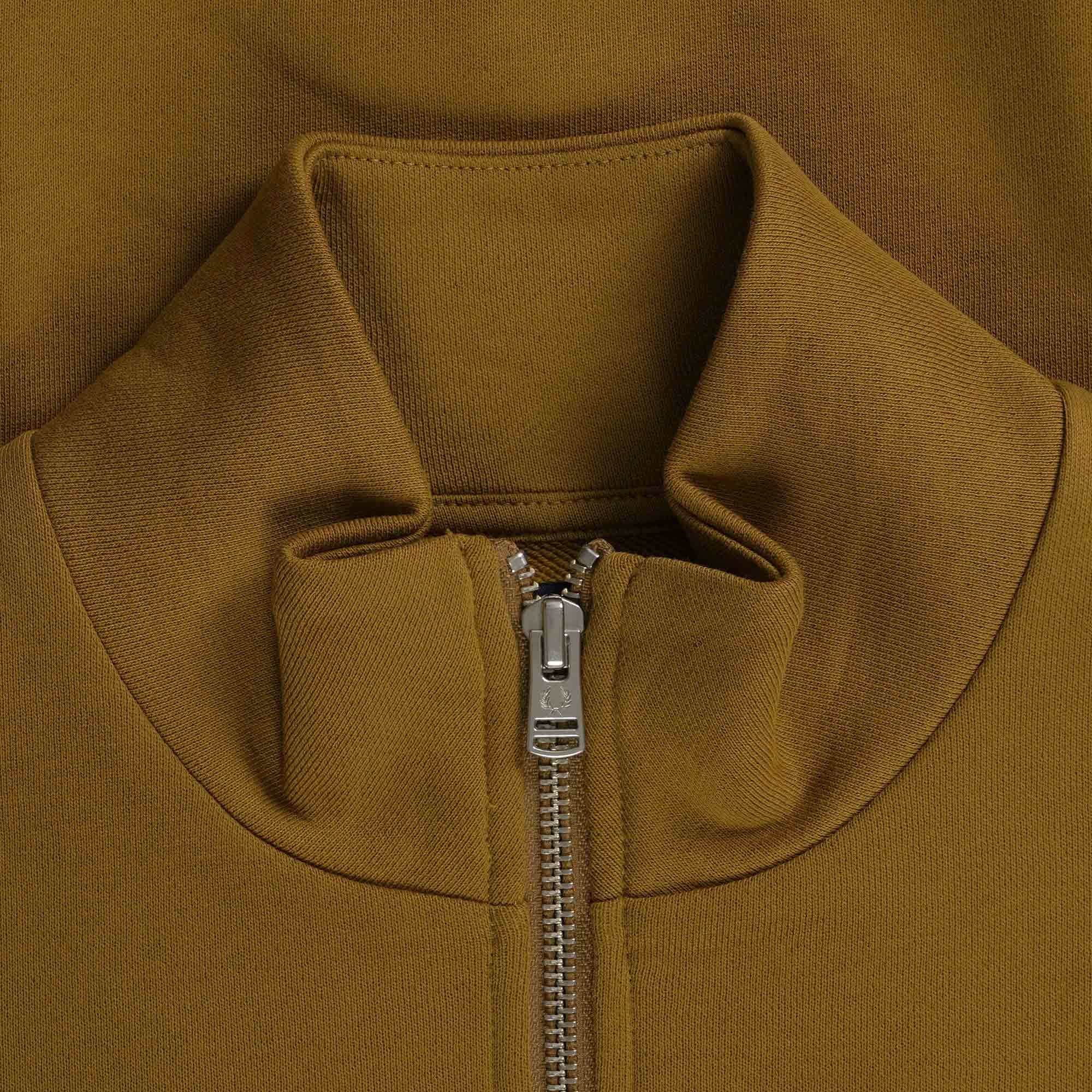 1/2 Zip Track Top - Dark Caramel