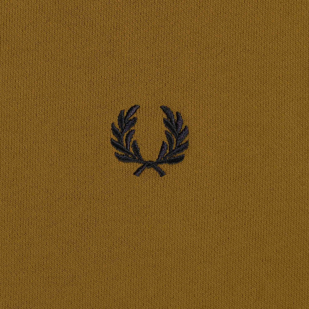 1/2 Zip Track Top - Dark Caramel