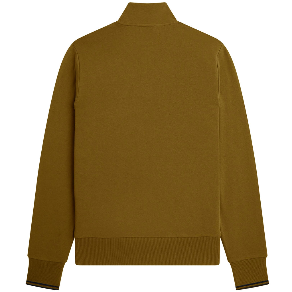 1/2 Zip Track Top - Dark Caramel