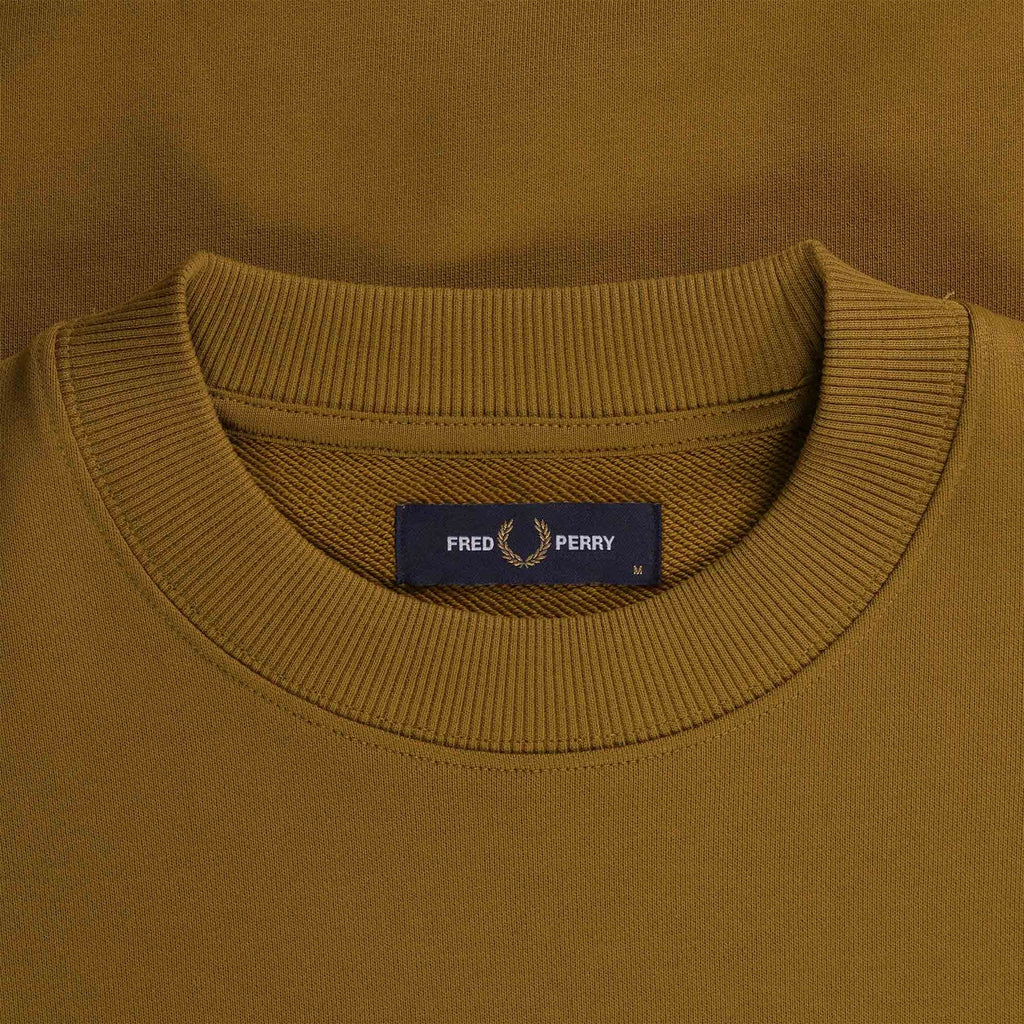 Fred Perry Crew Neck Sweatshirt - Dark Caramel