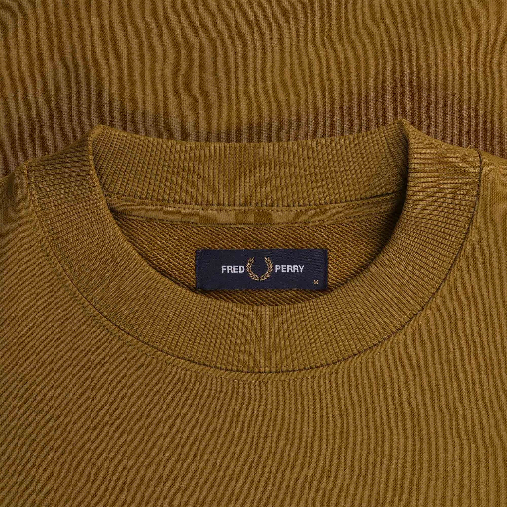 Fred Perry Crew Neck Sweatshirt - Dark Caramel