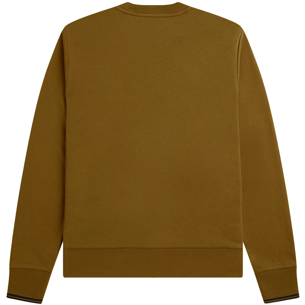 Fred Perry Crew Neck Sweatshirt - Dark Caramel