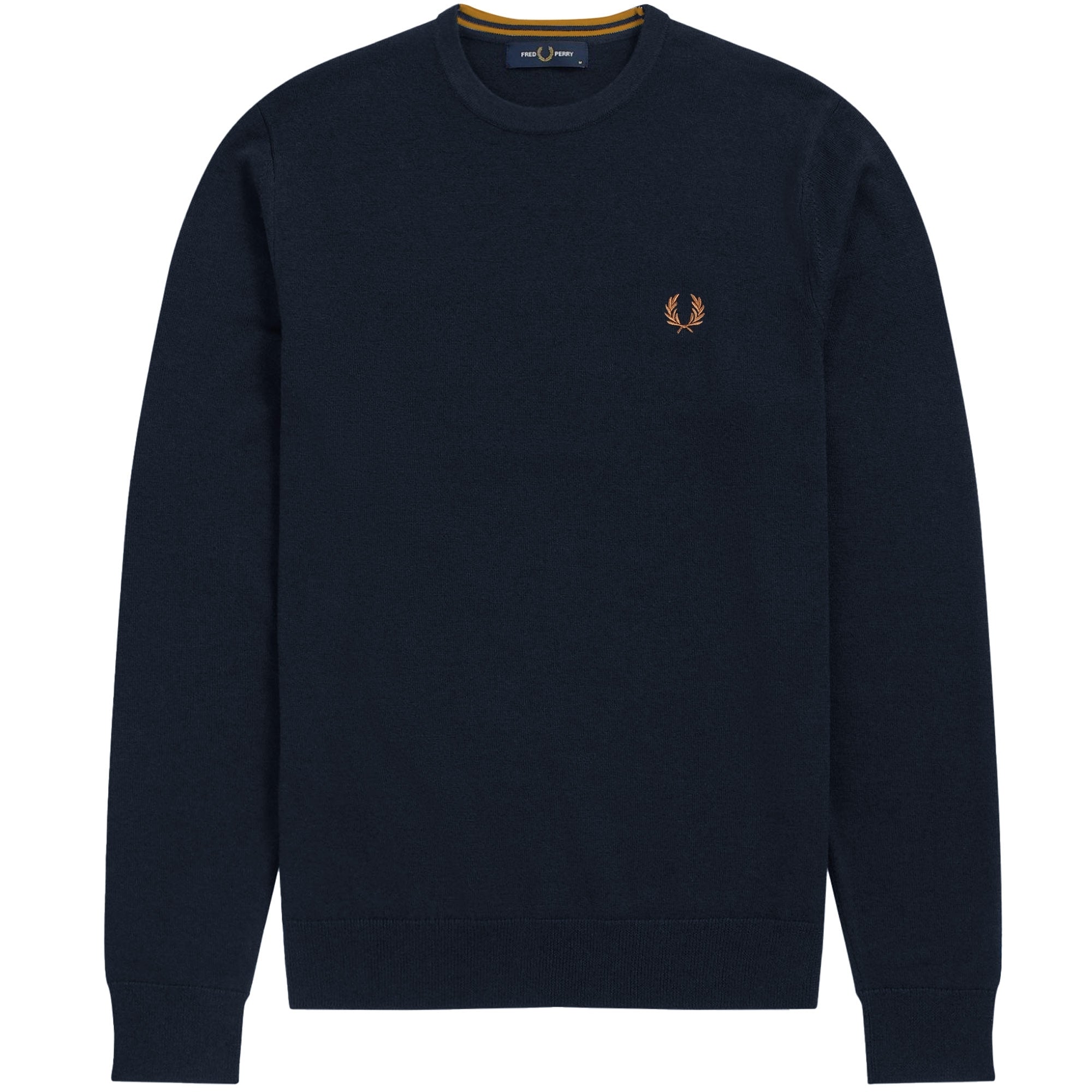 Fred Perry Classic Crew Neck Jumper - Navy