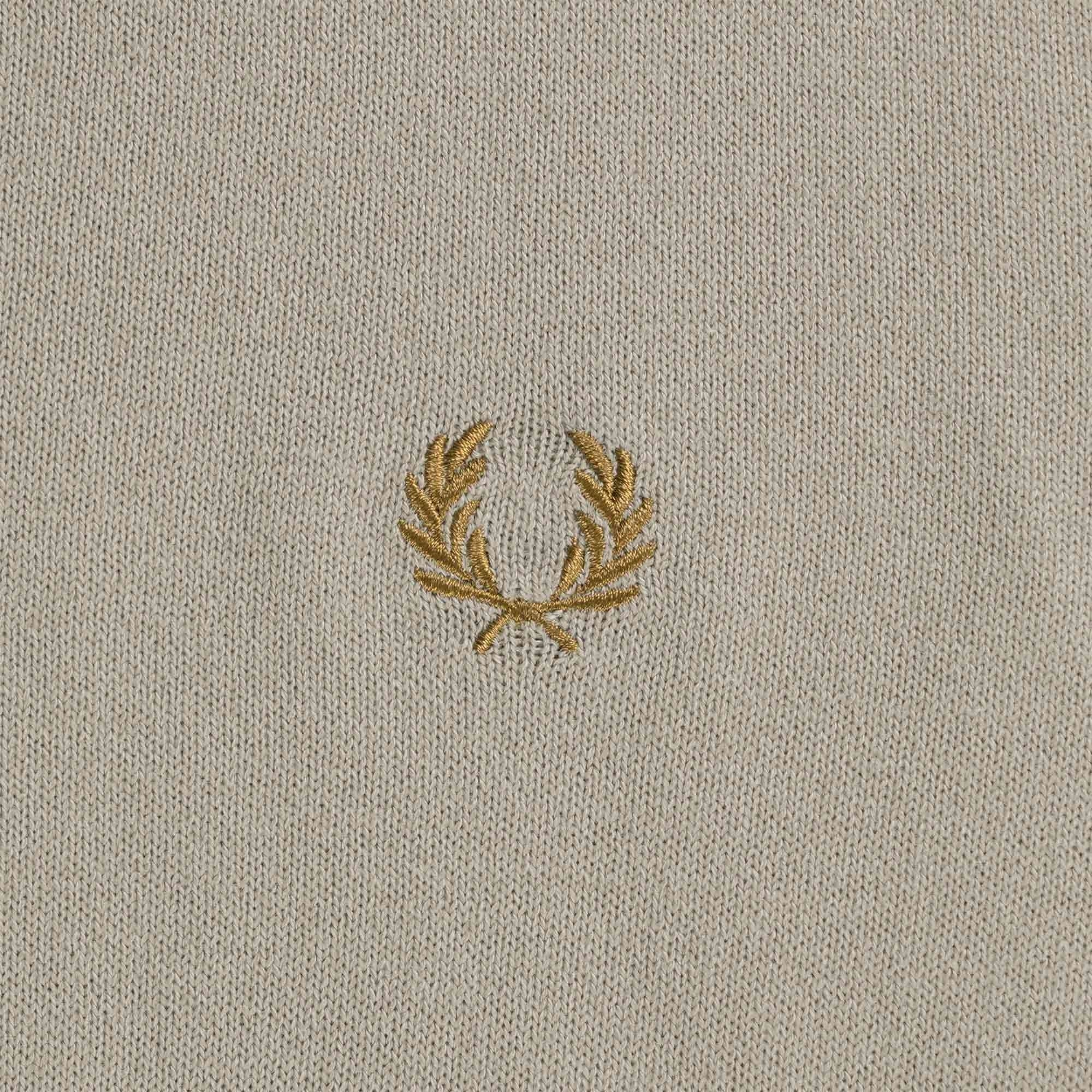 Fred Perry Classic Crew Neck Jumper - Dark Oatmeal