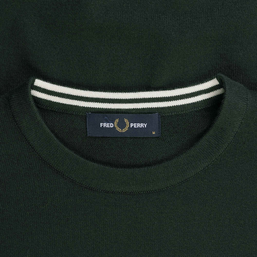 Fred Perry Classic Crew Neck Jumper - Night Green
