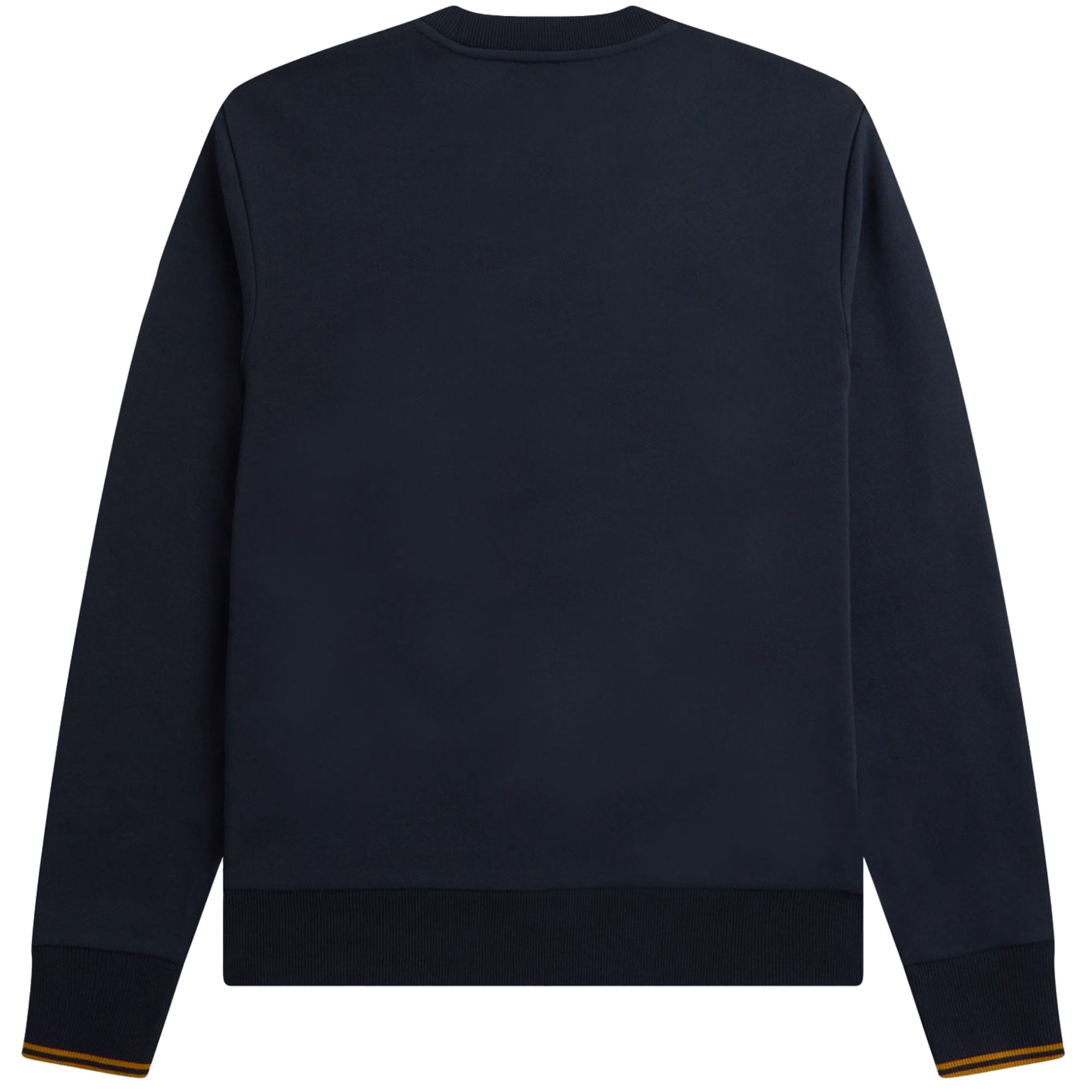 Fred Perry Crew Neck Sweatshirt - Navy and Caramel