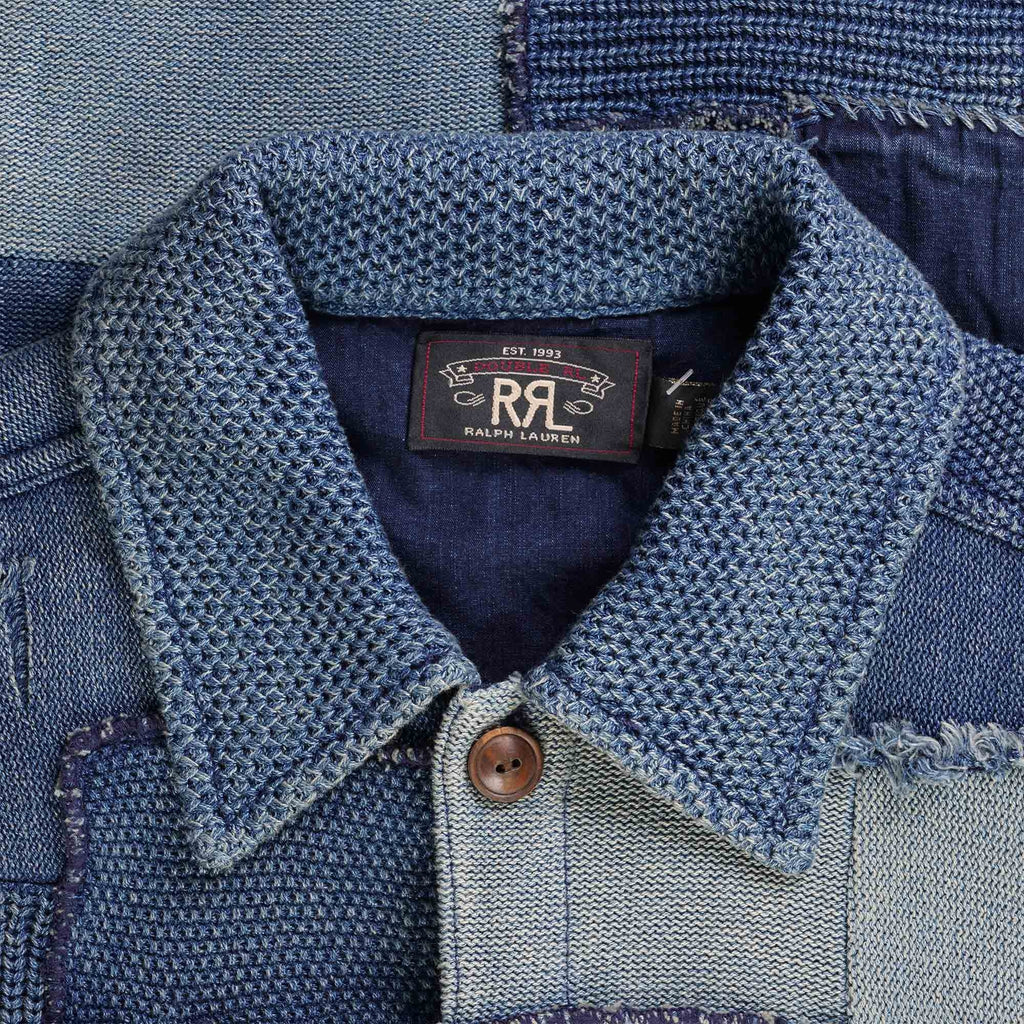 RRL by Ralph Lauren Denim Patch Cardigan - Indigo