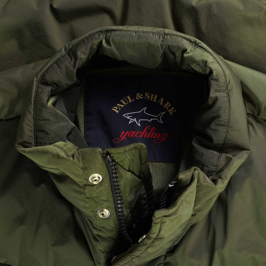 Paul and Shark Logo Gilet - Khaki