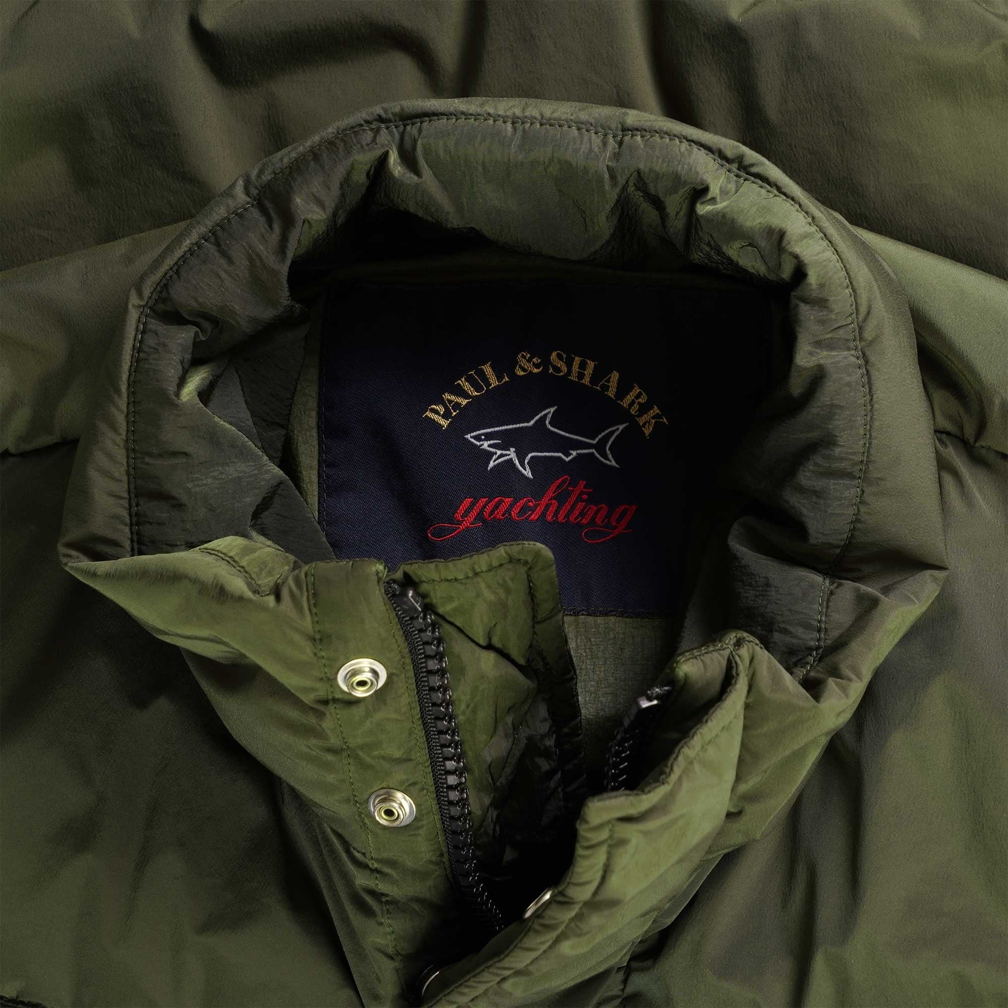 Paul and Shark Logo Gilet - Khaki