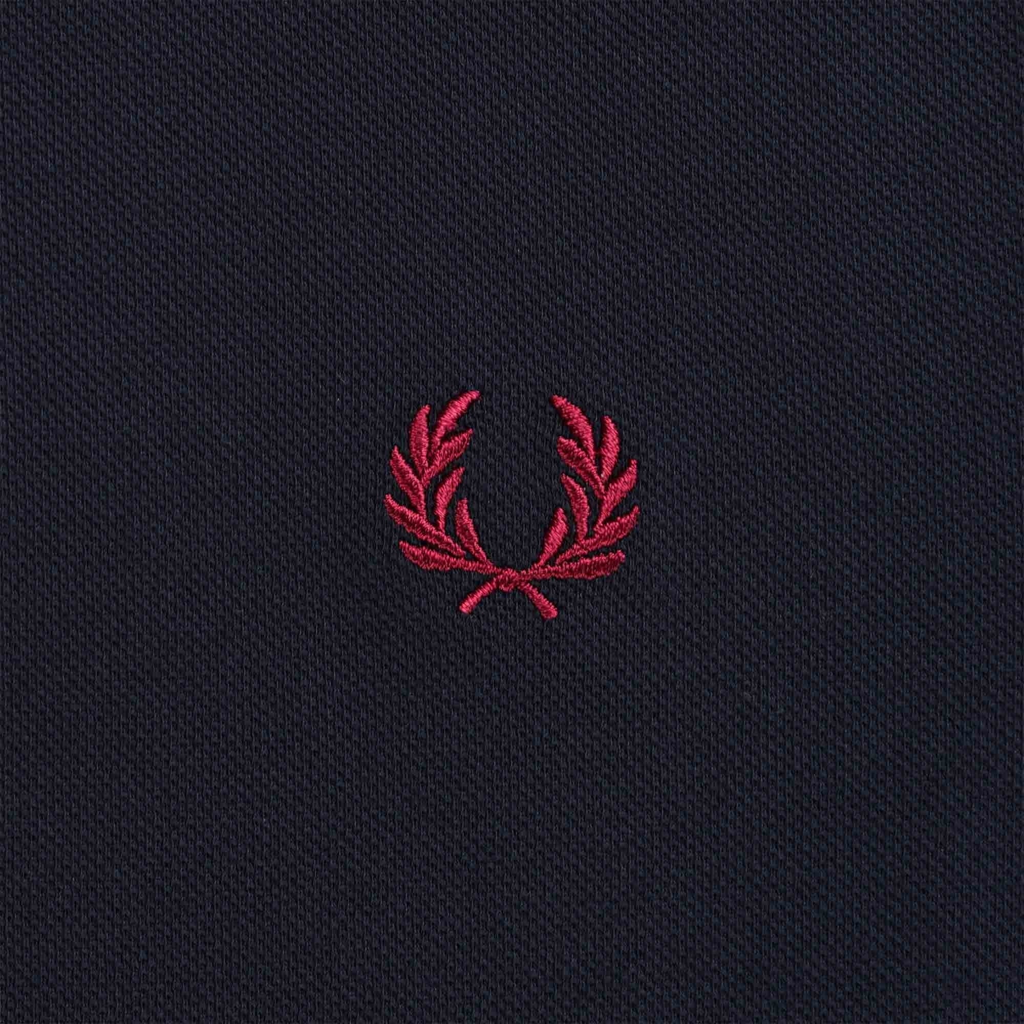 M3636 Long Sleeve Twin Tipped Polo Shirt - Navy